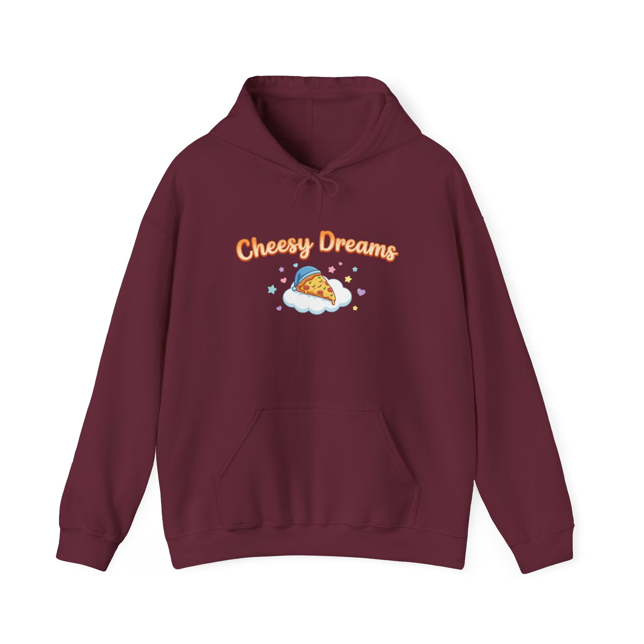 Cheesy Dreams Cozy Snack Humor Hoodie