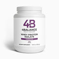 4B Balance Whey Protein Isolate container on a white background