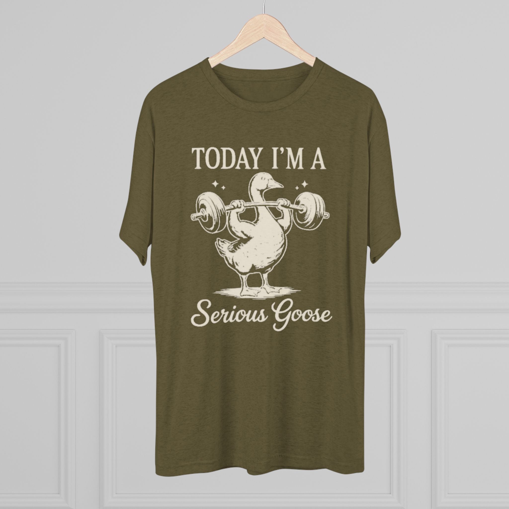 Today I’m a Serious Goose – Funny Weightlifting Tri-Blend Tee