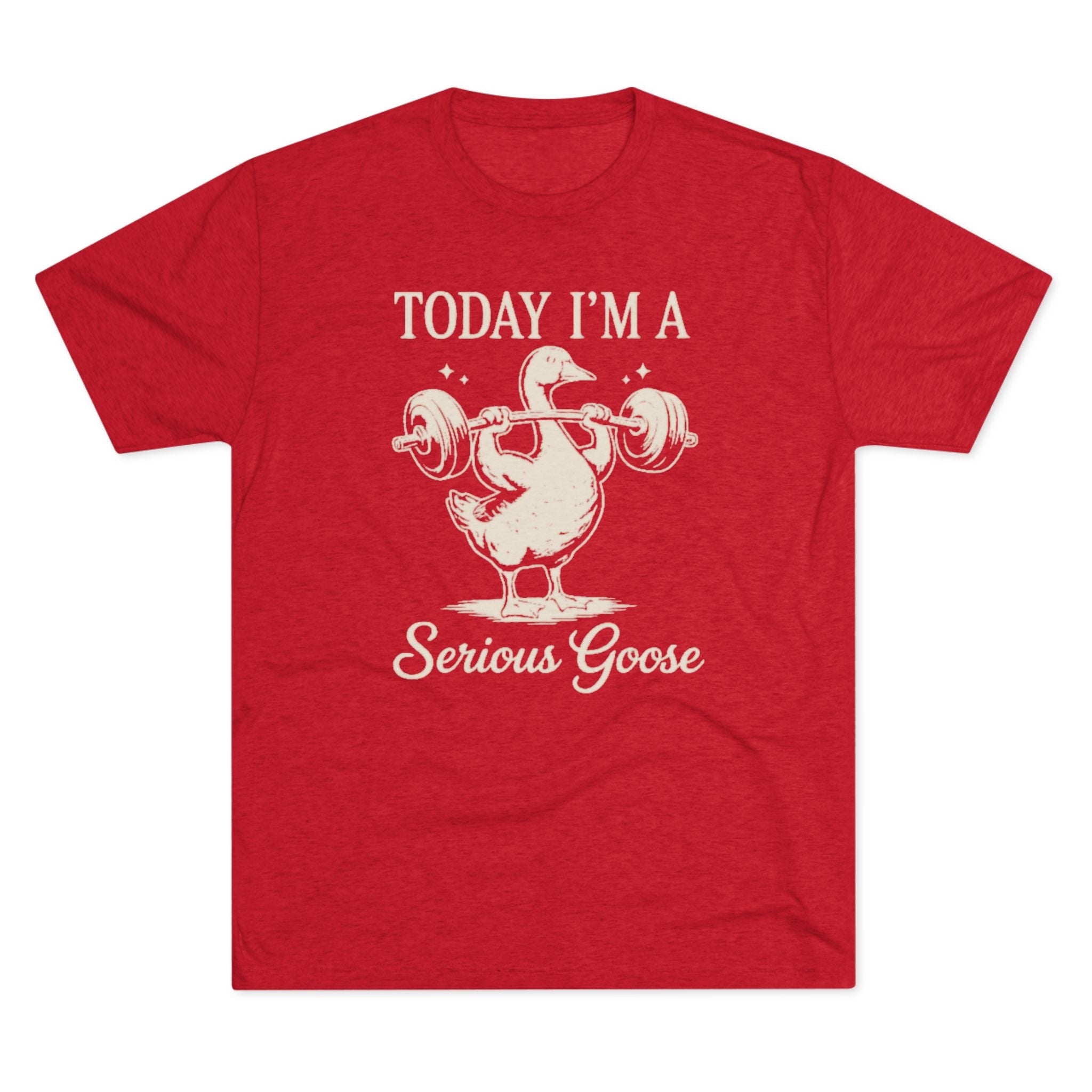 Today I’m a Serious Goose – Funny Weightlifting Tri-Blend Tee