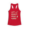 Lift Heavy Pray Hard Women’s Racerback Tank