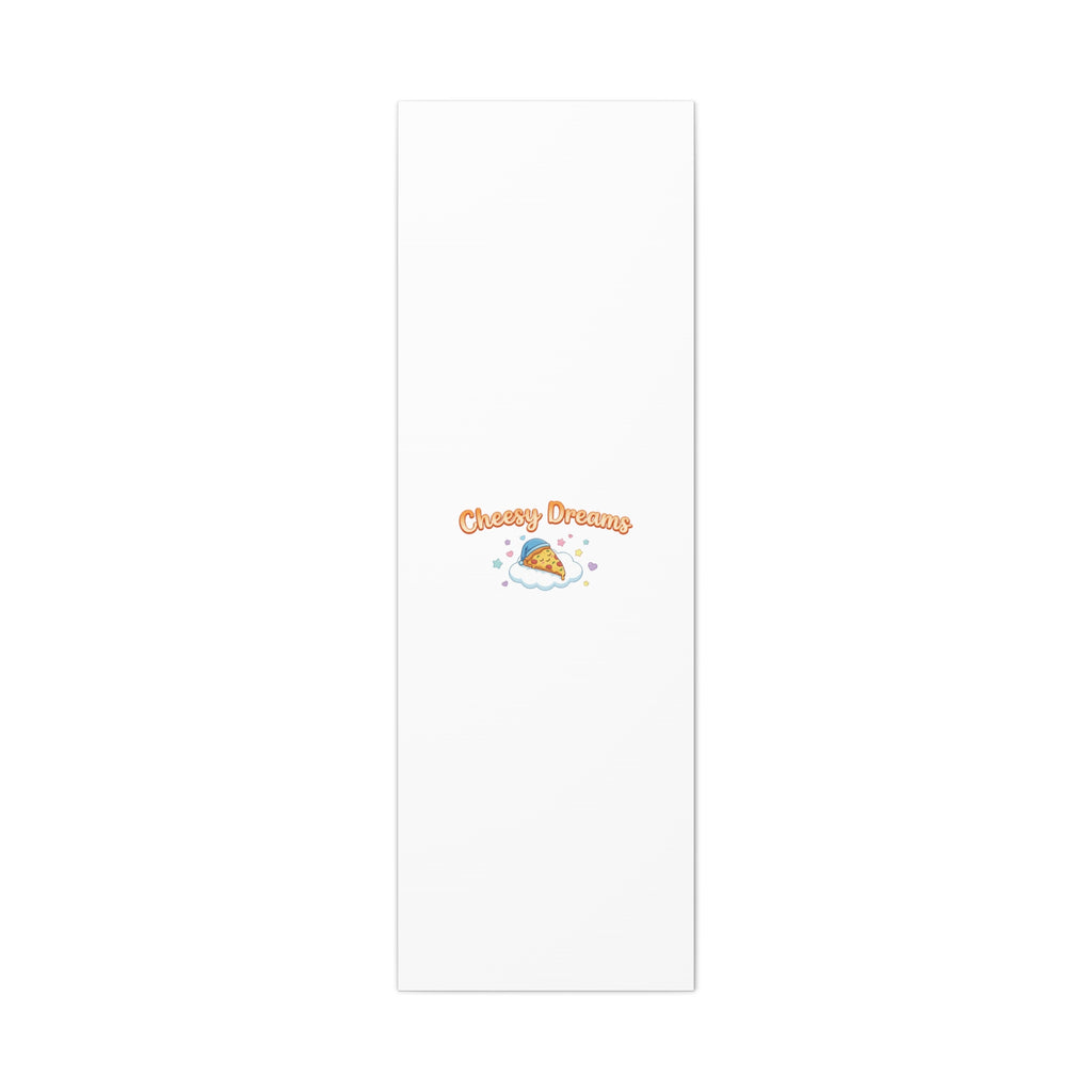 Cheesy Dreams Kawaii Pizza Canvas Wall Art