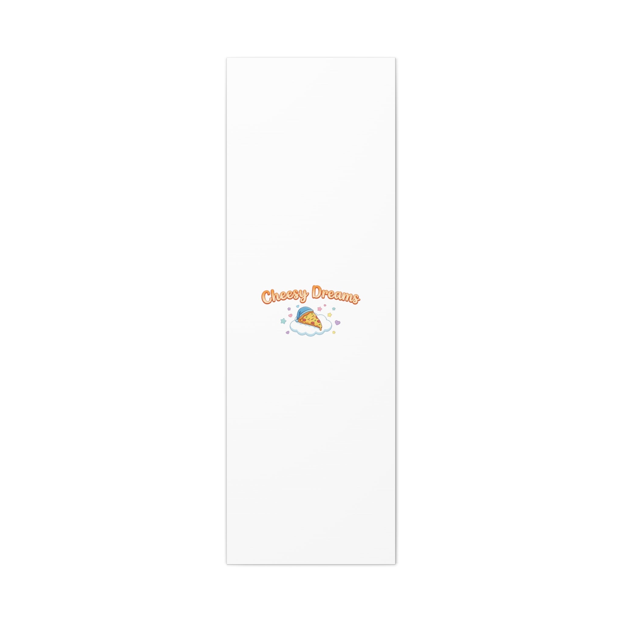 Cheesy Dreams Kawaii Pizza Canvas Wall Art
