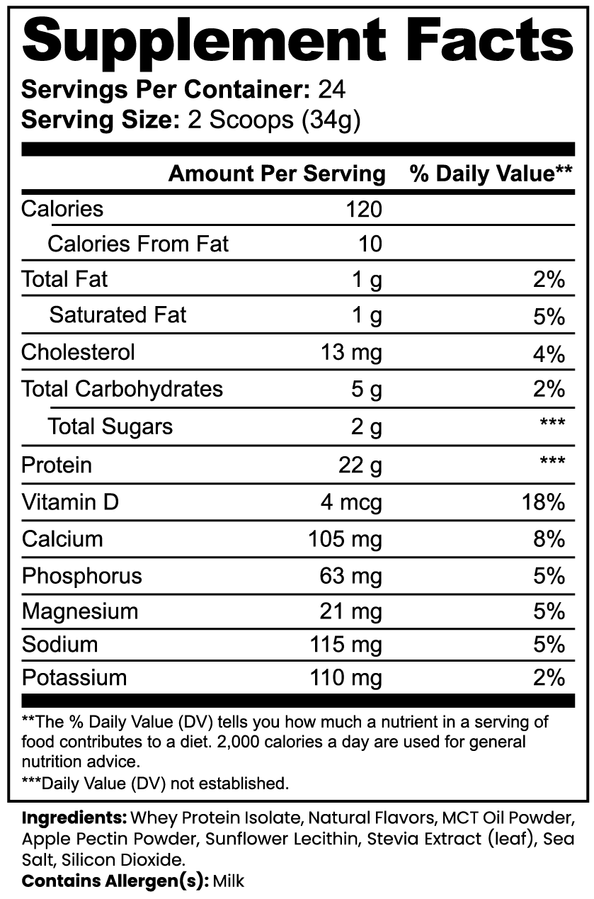 Whey Protein Isolate (Vanilla) | 2lb