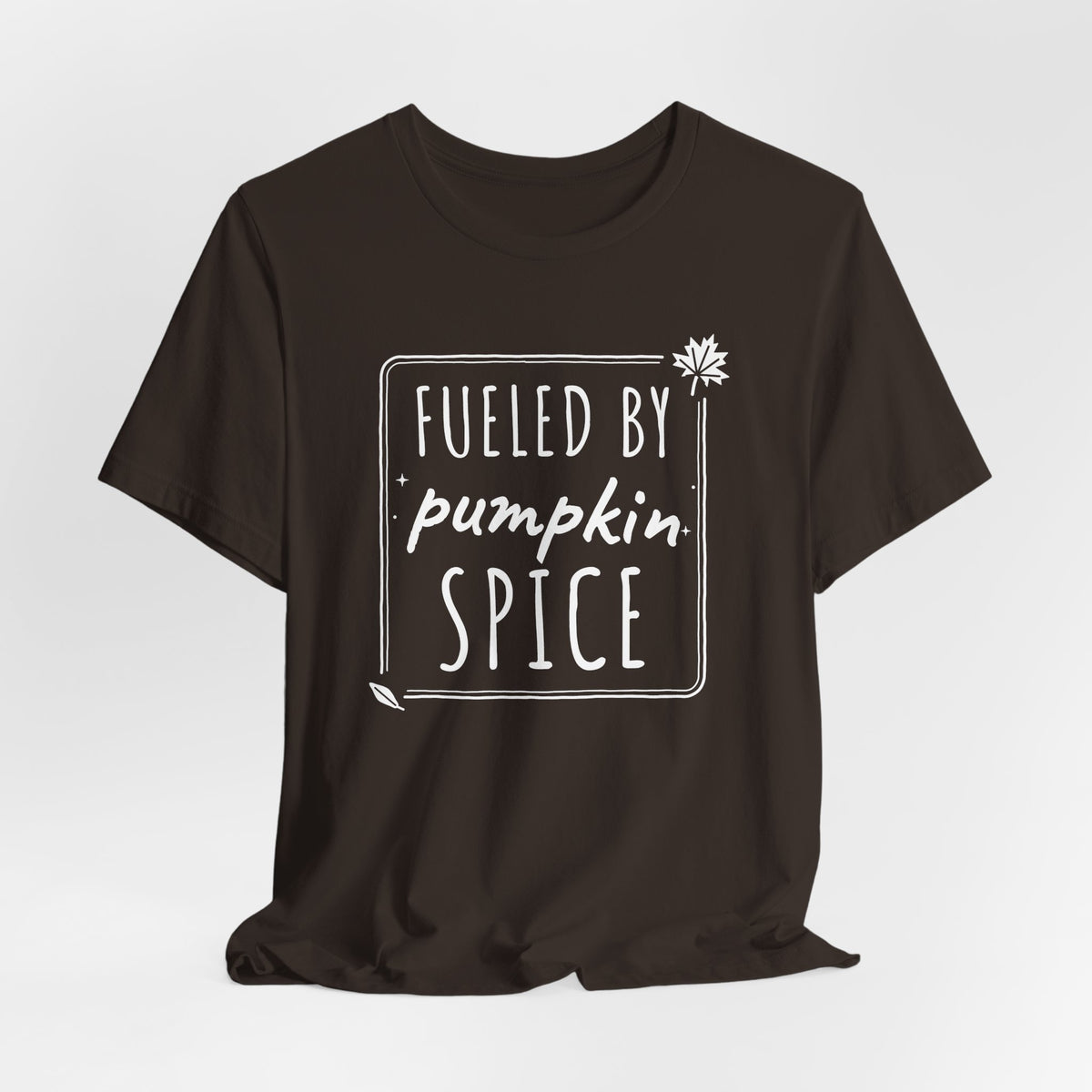 Fueled By Pumpkin Spice Box Tee | Fall Gym Shirt