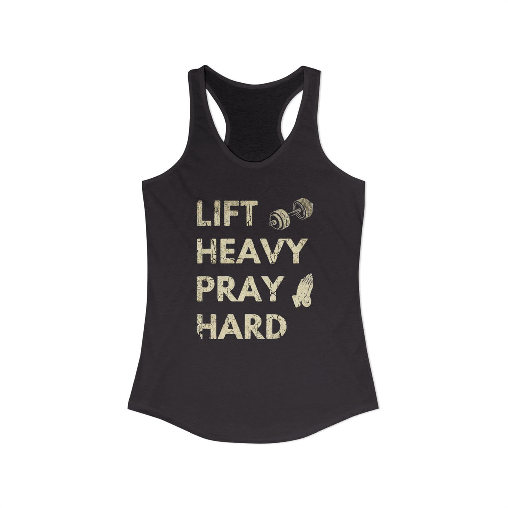 Lift Heavy Pray Hard Women’s Racerback Tank