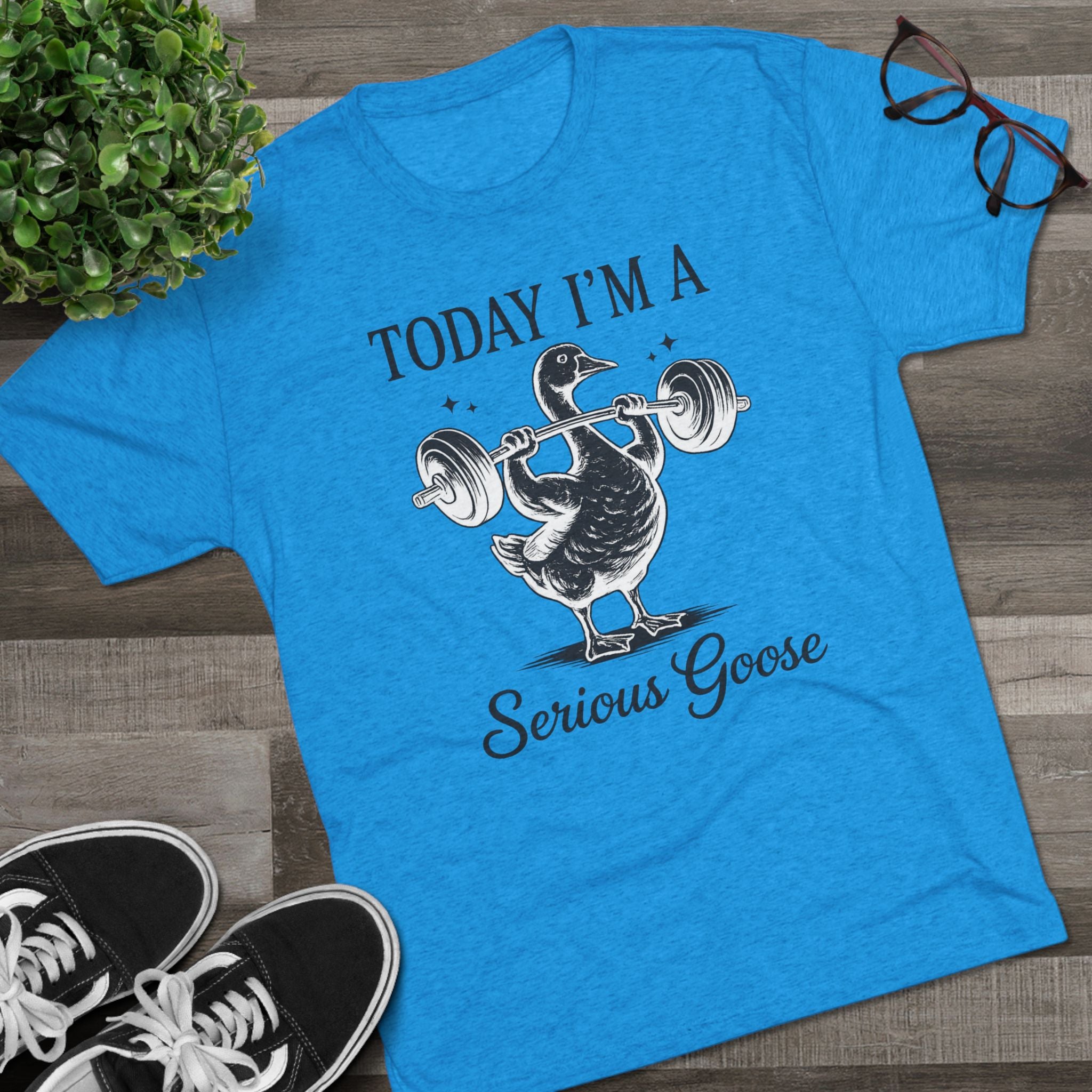 Today I’m a Serious Goose – Funny Weightlifting Tri-Blend Tee