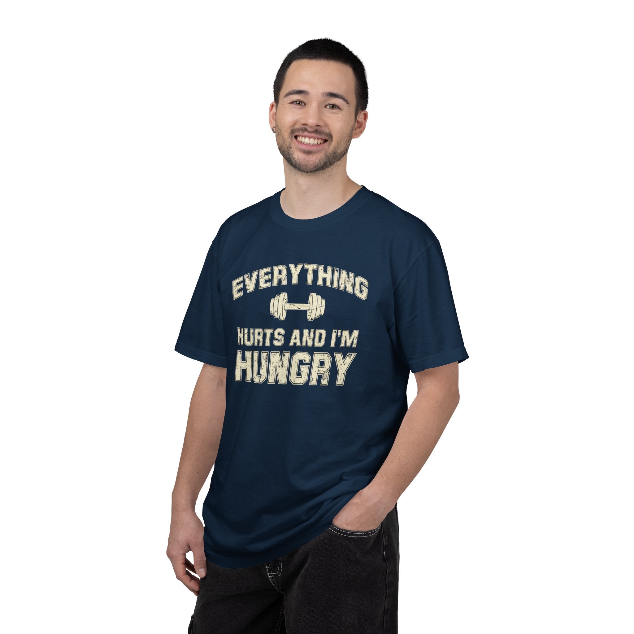 Everything Hurts and I’m Hungry | Funny Gym Shirt | Heavyweight Garment-Dyed Fitness Tee