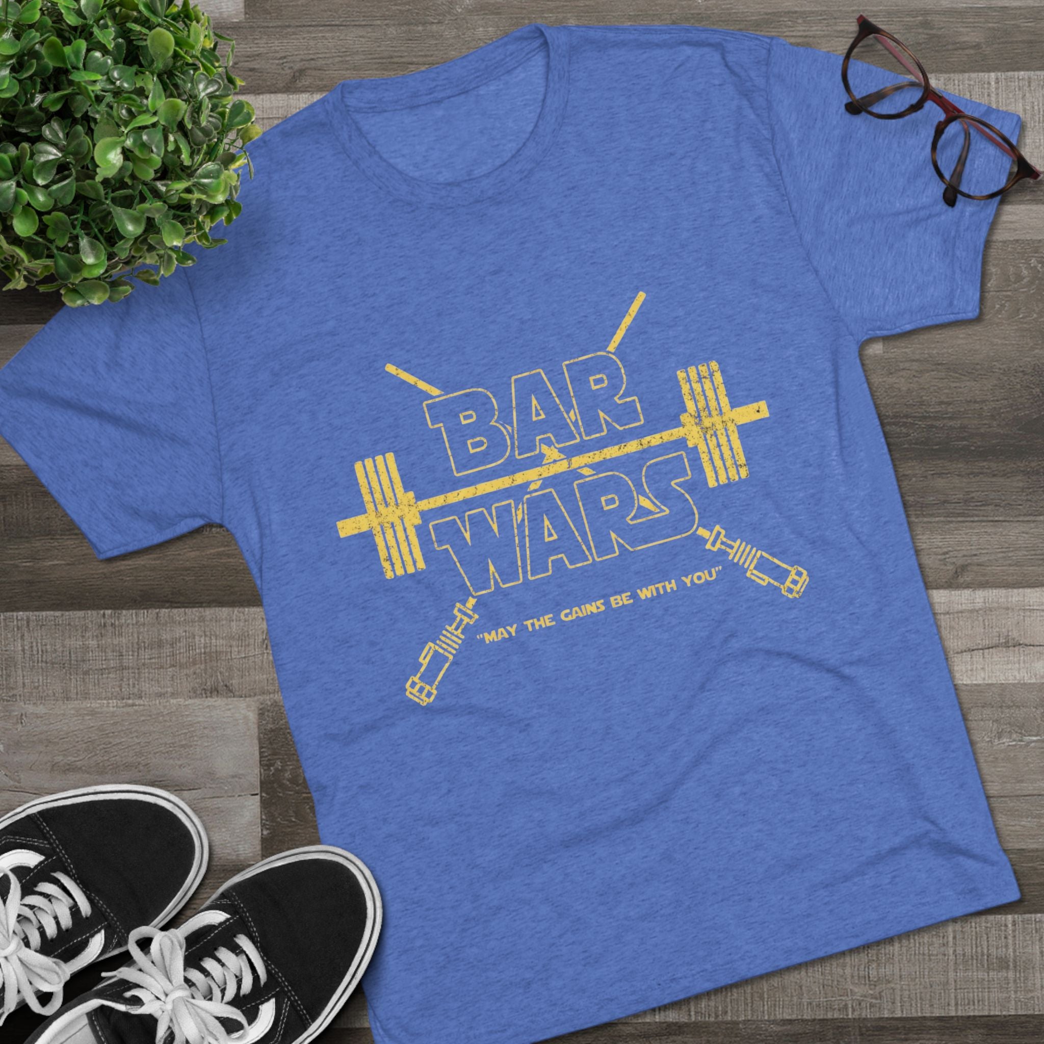 Bar Wars Vintage Tee — Retro Graphic Crew Shirt