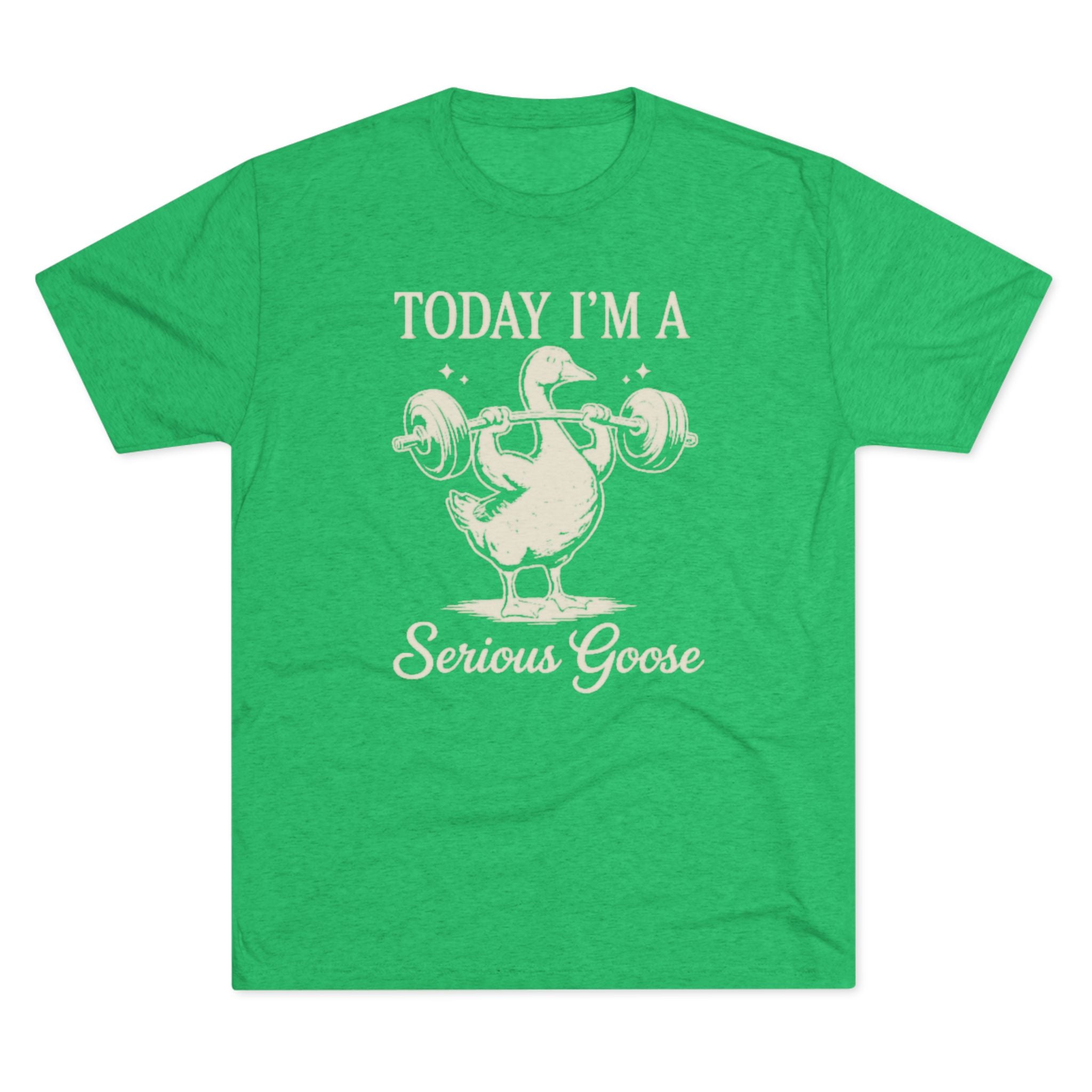 Today I’m a Serious Goose – Funny Weightlifting Tri-Blend Tee