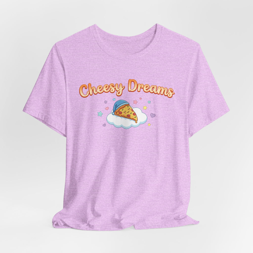 Cheesy Dreams Pizza T-Shirt – Cozy Food Humor Graphic Tee