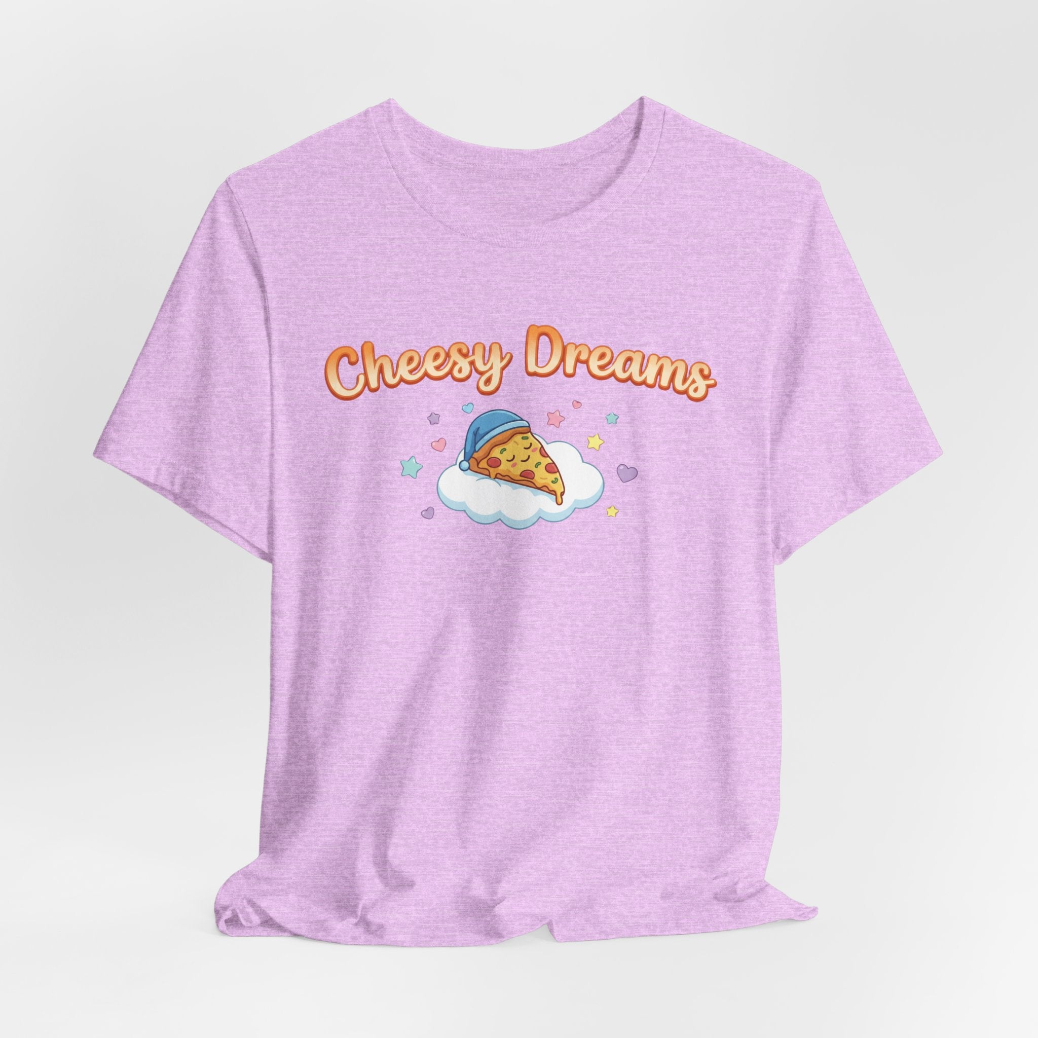 Cheesy Dreams Pizza T-Shirt – Cozy Food Humor Graphic Tee