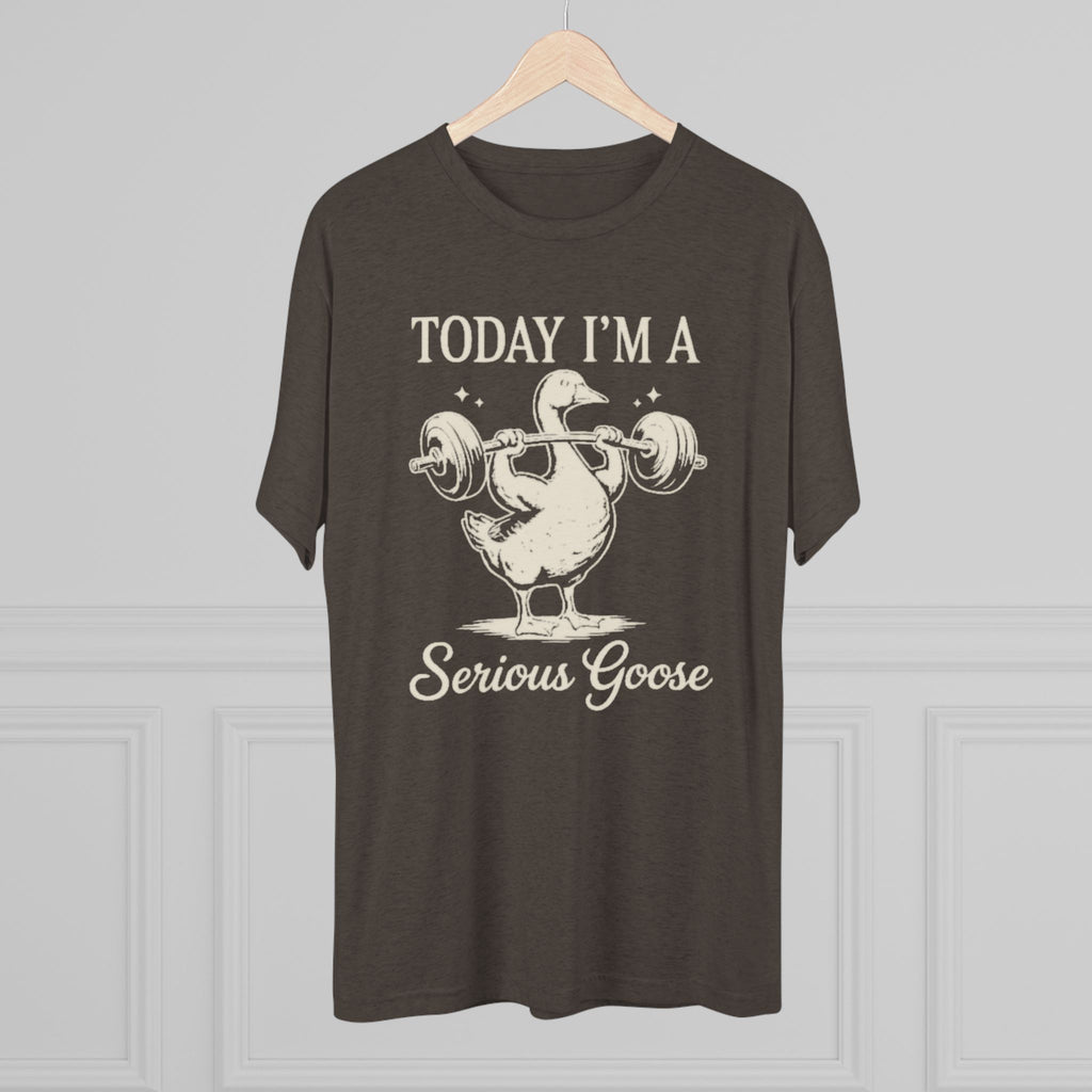 Today I’m a Serious Goose – Funny Weightlifting Tri-Blend Tee