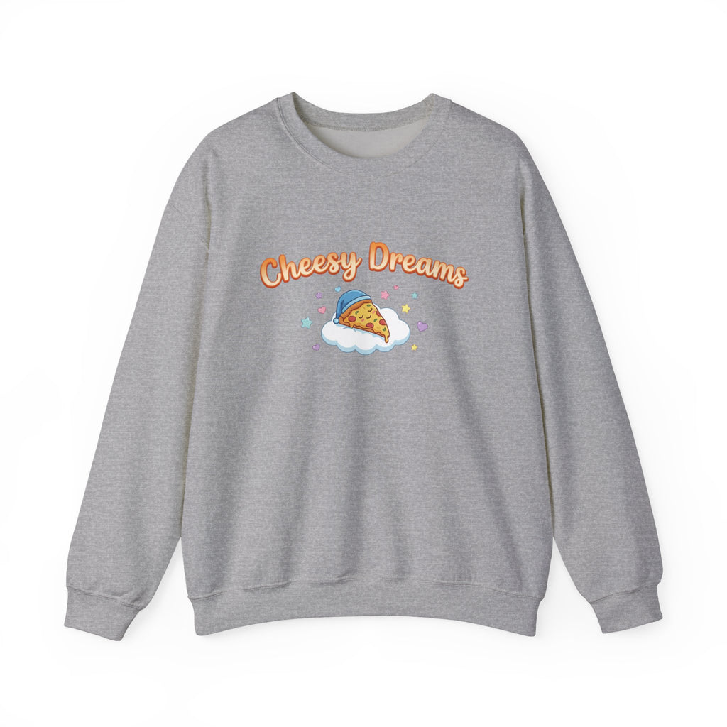 Cheesy Dreams Pizza Sweatshirt – Cozy Food Humor Crewneck