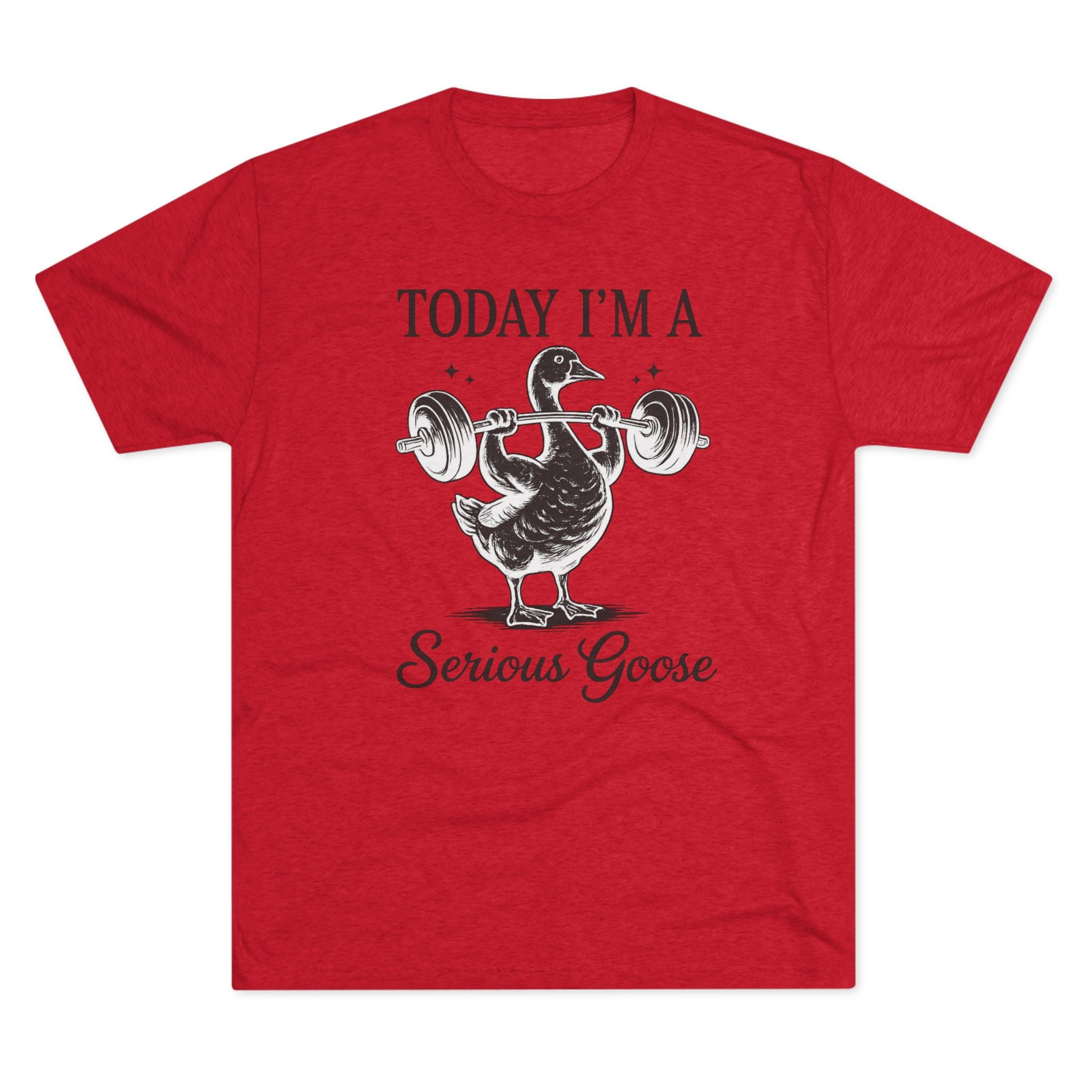 Today I’m a Serious Goose – Funny Weightlifting Tri-Blend Tee