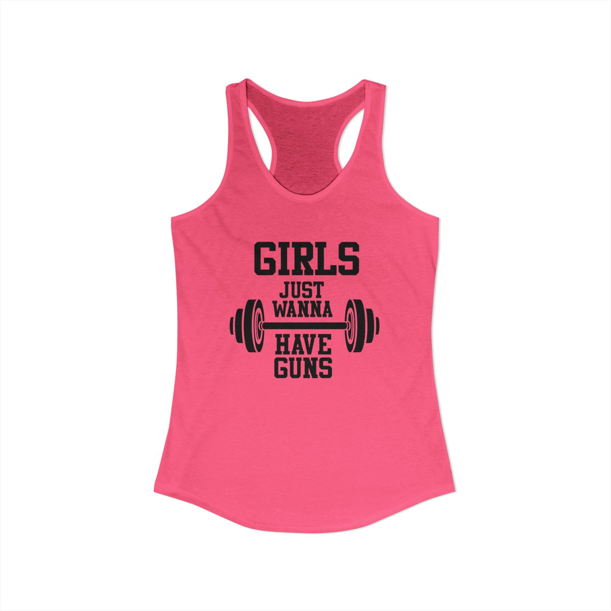 Girls Just Wanna Have Guns Women’s Racerback Tank