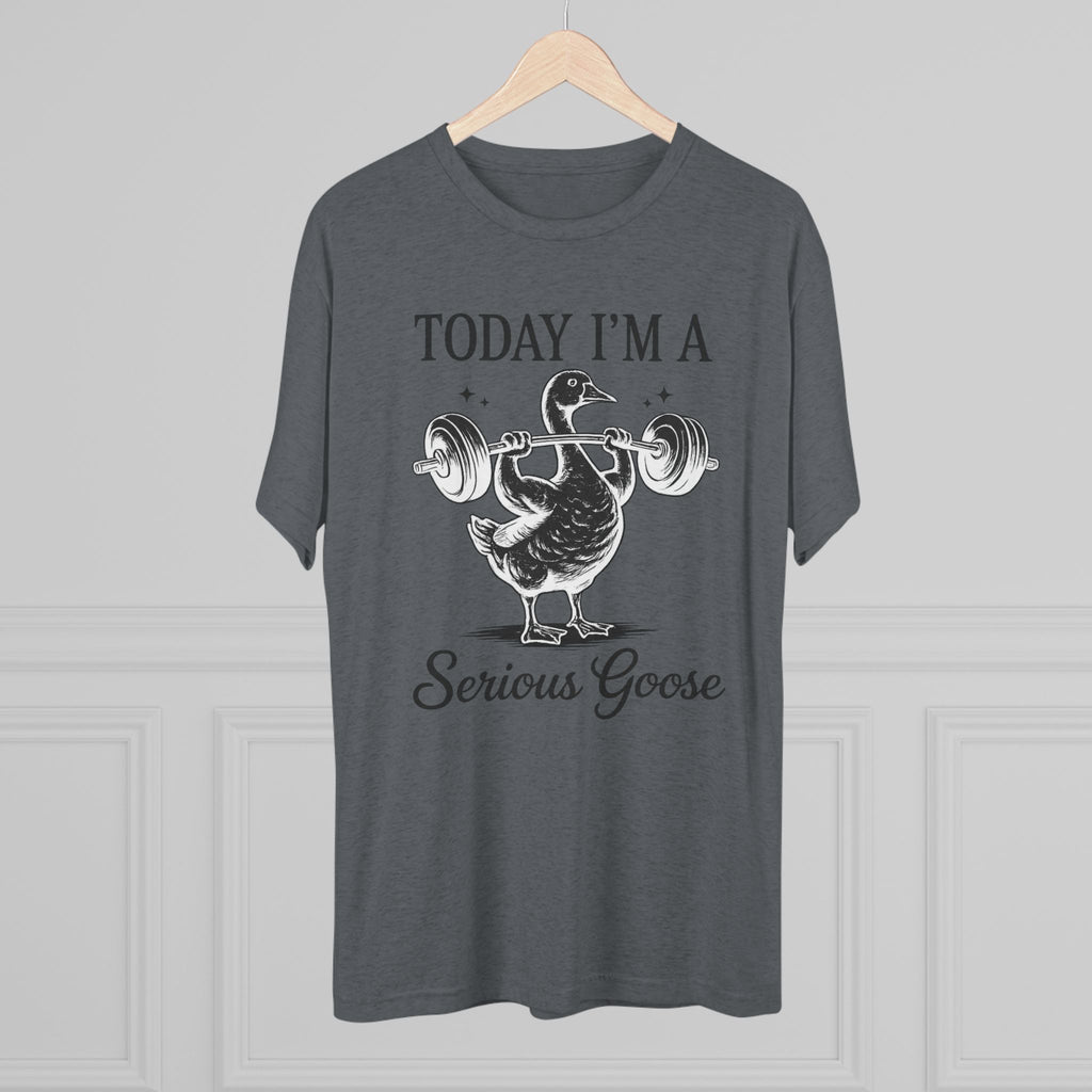 Today I’m a Serious Goose – Funny Weightlifting Tri-Blend Tee