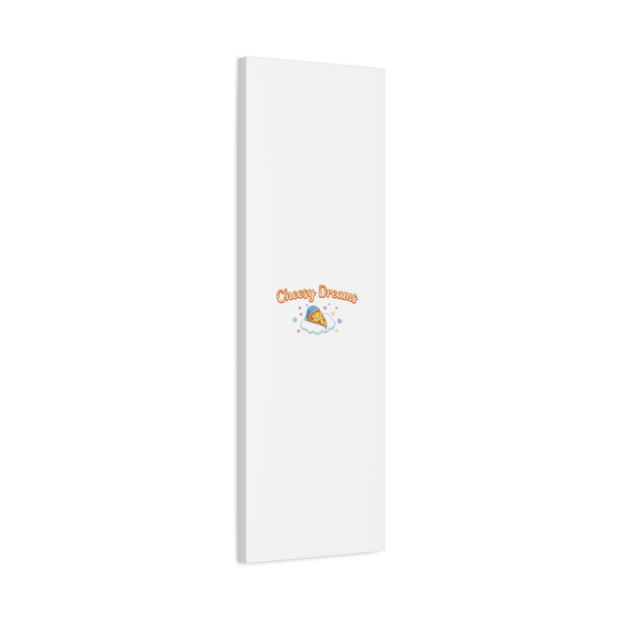 Cheesy Dreams Kawaii Pizza Canvas Wall Art