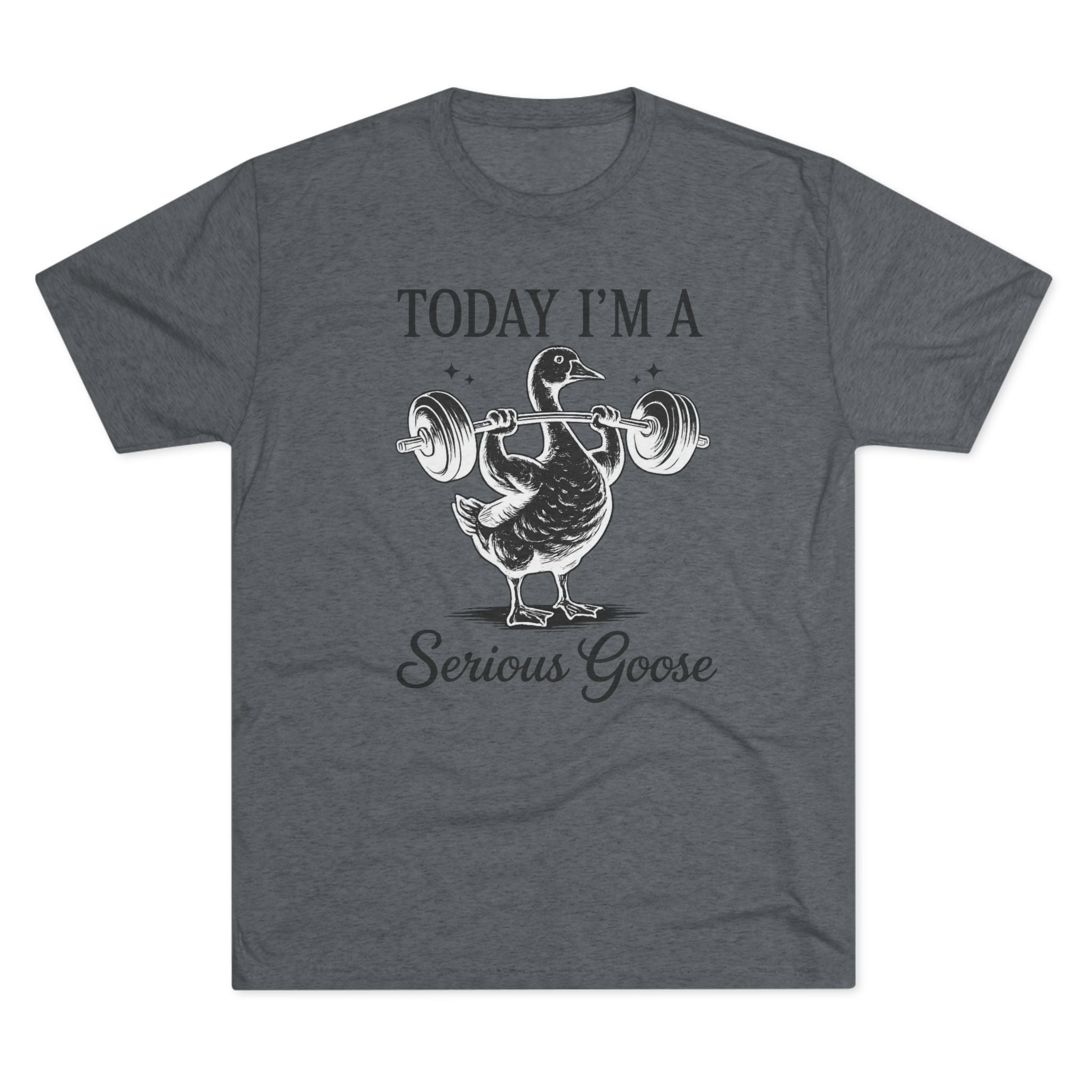 Today I’m a Serious Goose – Funny Weightlifting Tri-Blend Tee