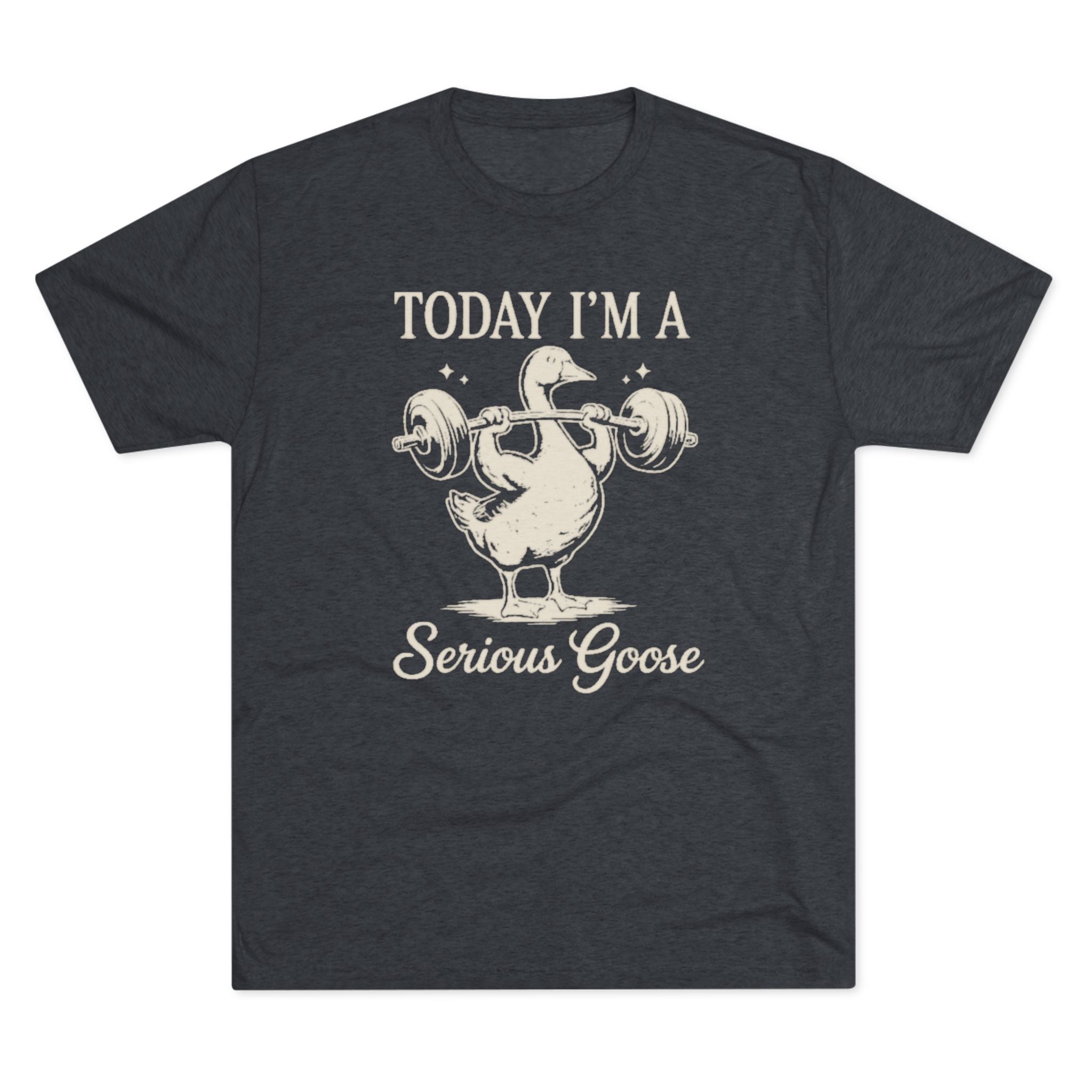 Today I’m a Serious Goose – Funny Weightlifting Tri-Blend Tee