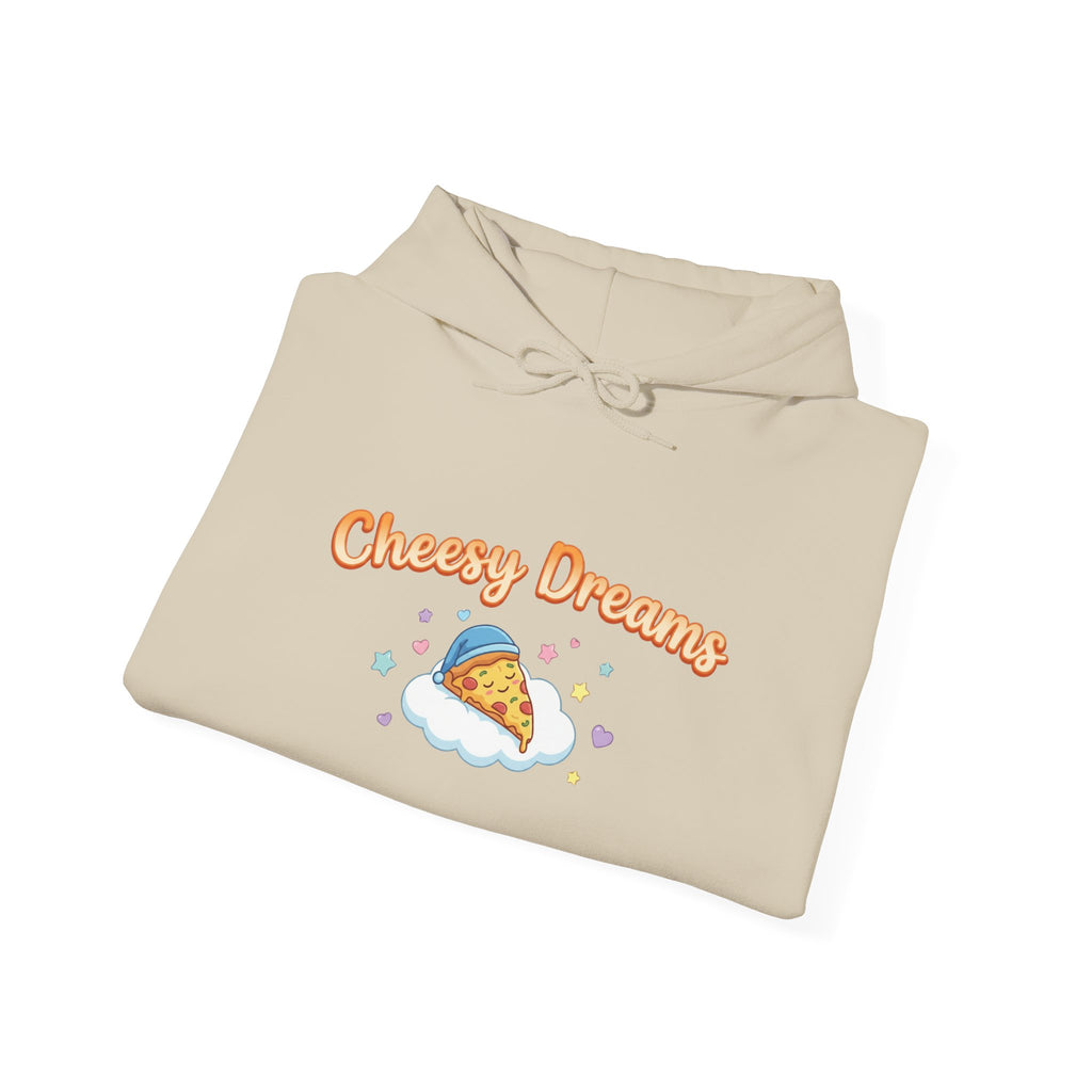 Cheesy Dreams Cozy Snack Humor Hoodie