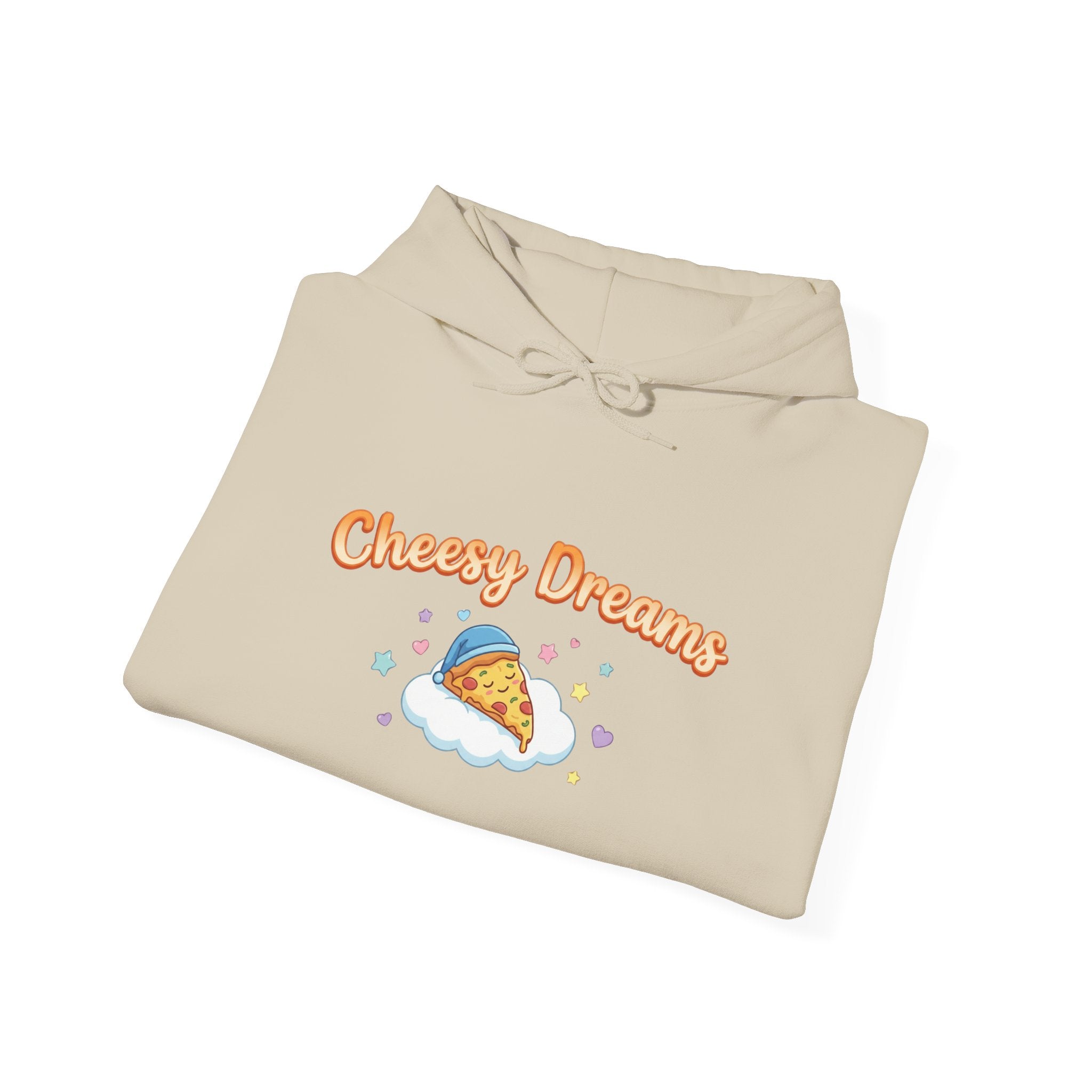 Cheesy Dreams Cozy Snack Humor Hoodie