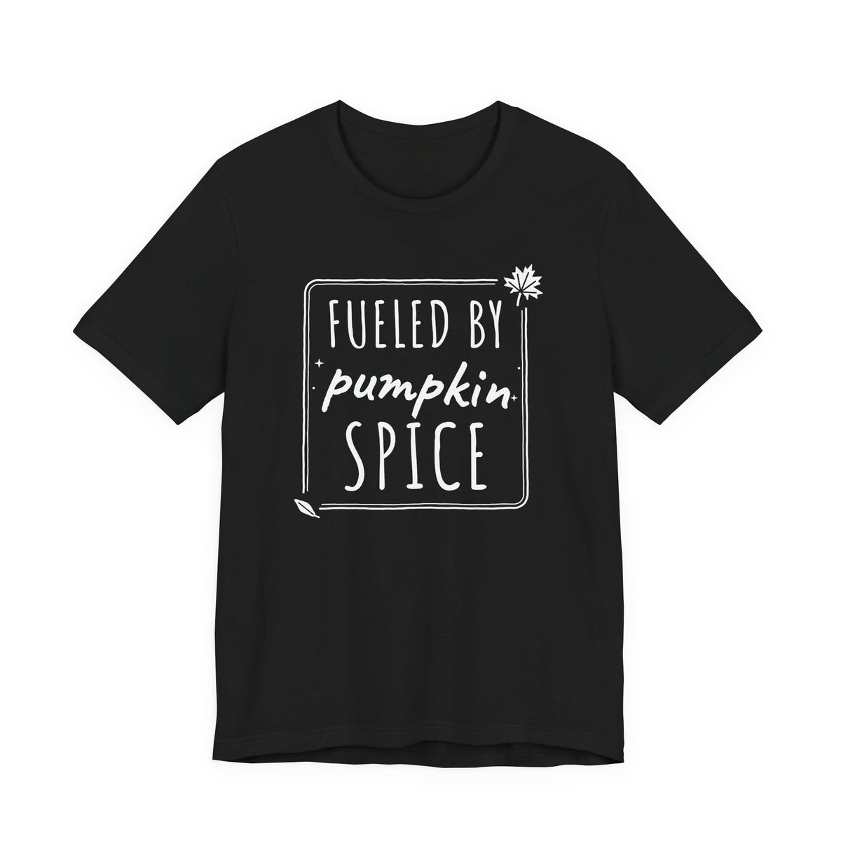 Fueled By Pumpkin Spice Box Tee | Fall Gym Shirt