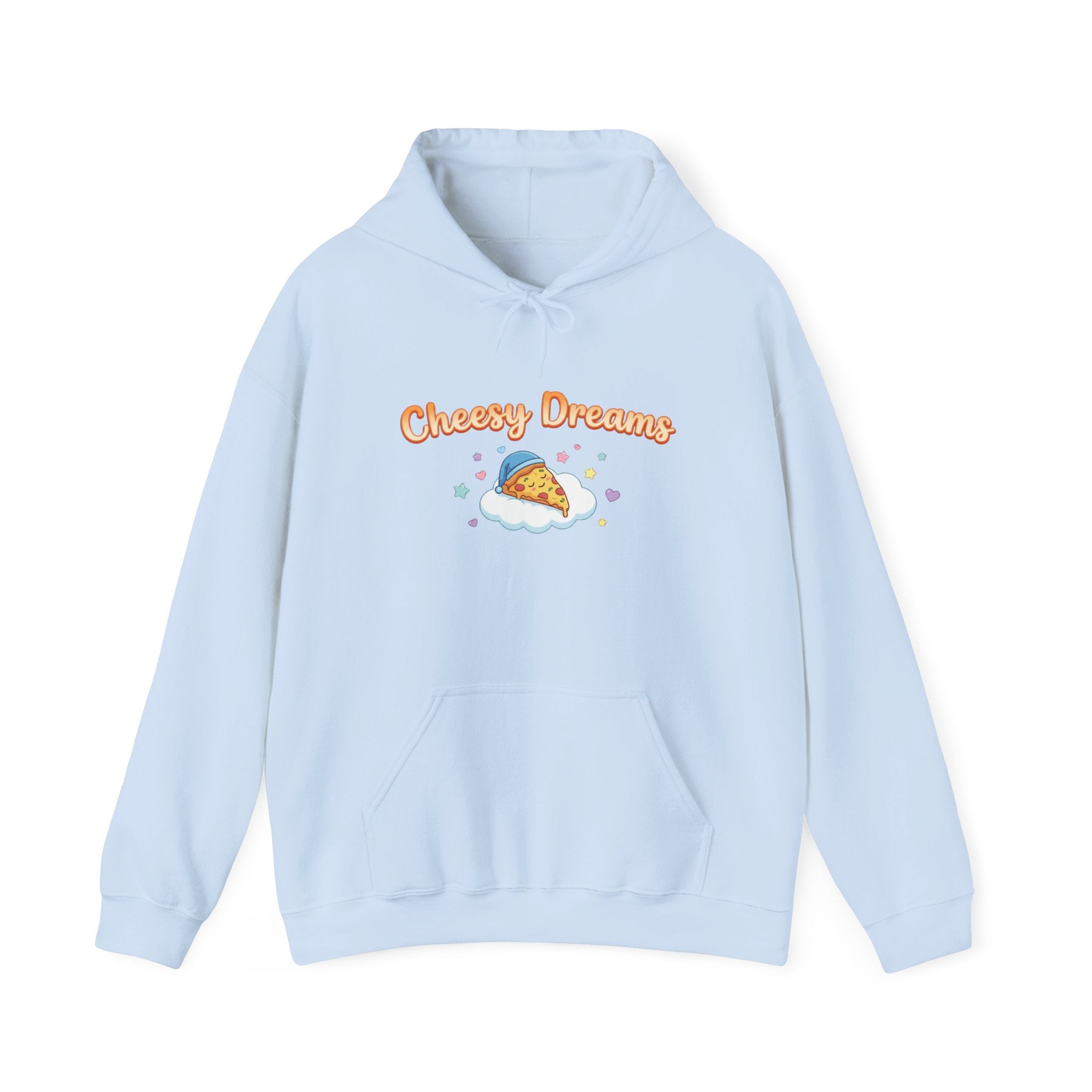 Cheesy Dreams Cozy Snack Humor Hoodie