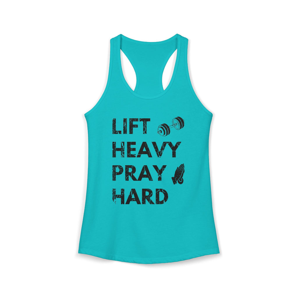 Lift Heavy Pray Hard Women’s Racerback Tank