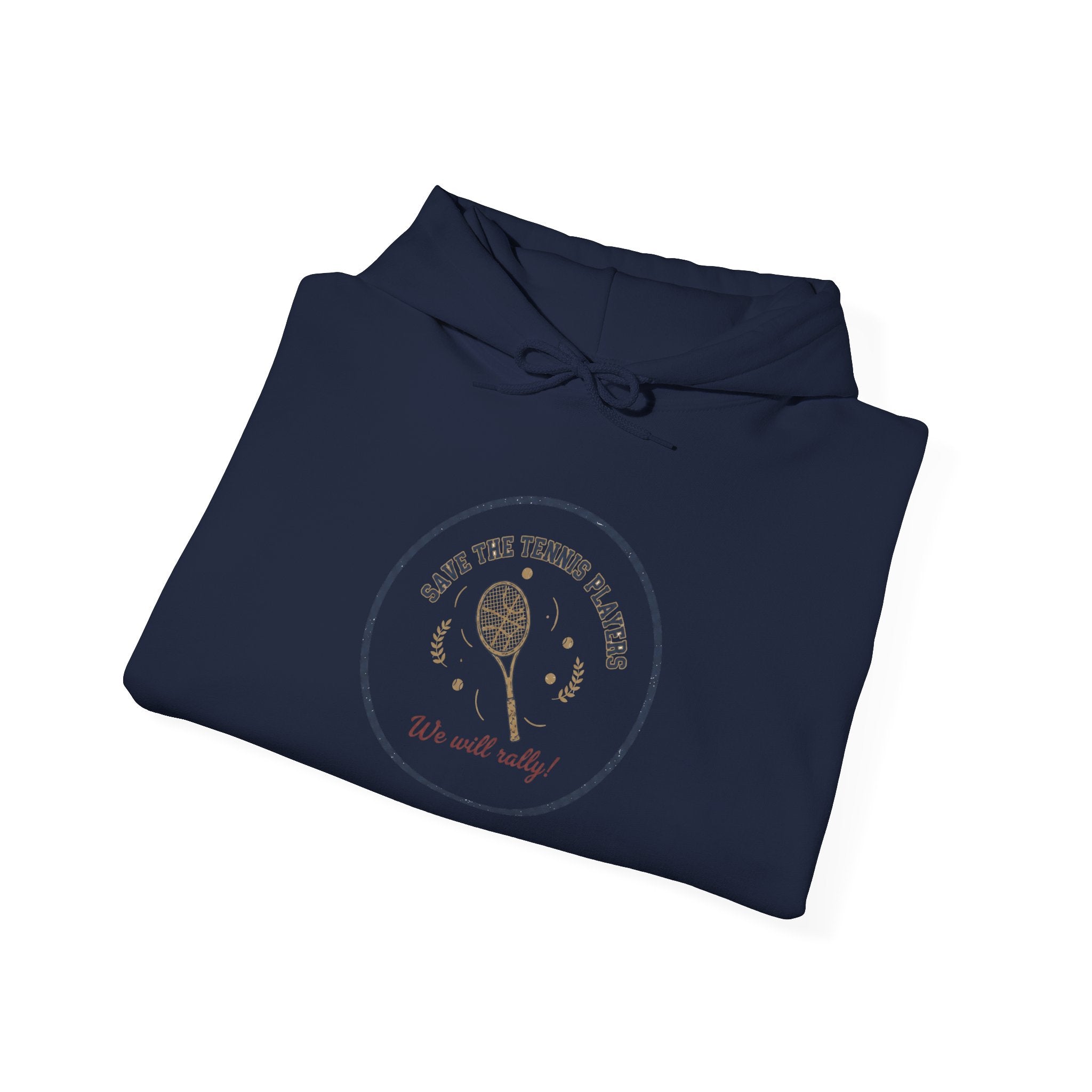 Save the Tennis Players Hoodie | tennis meme apparel, racquet sport humor