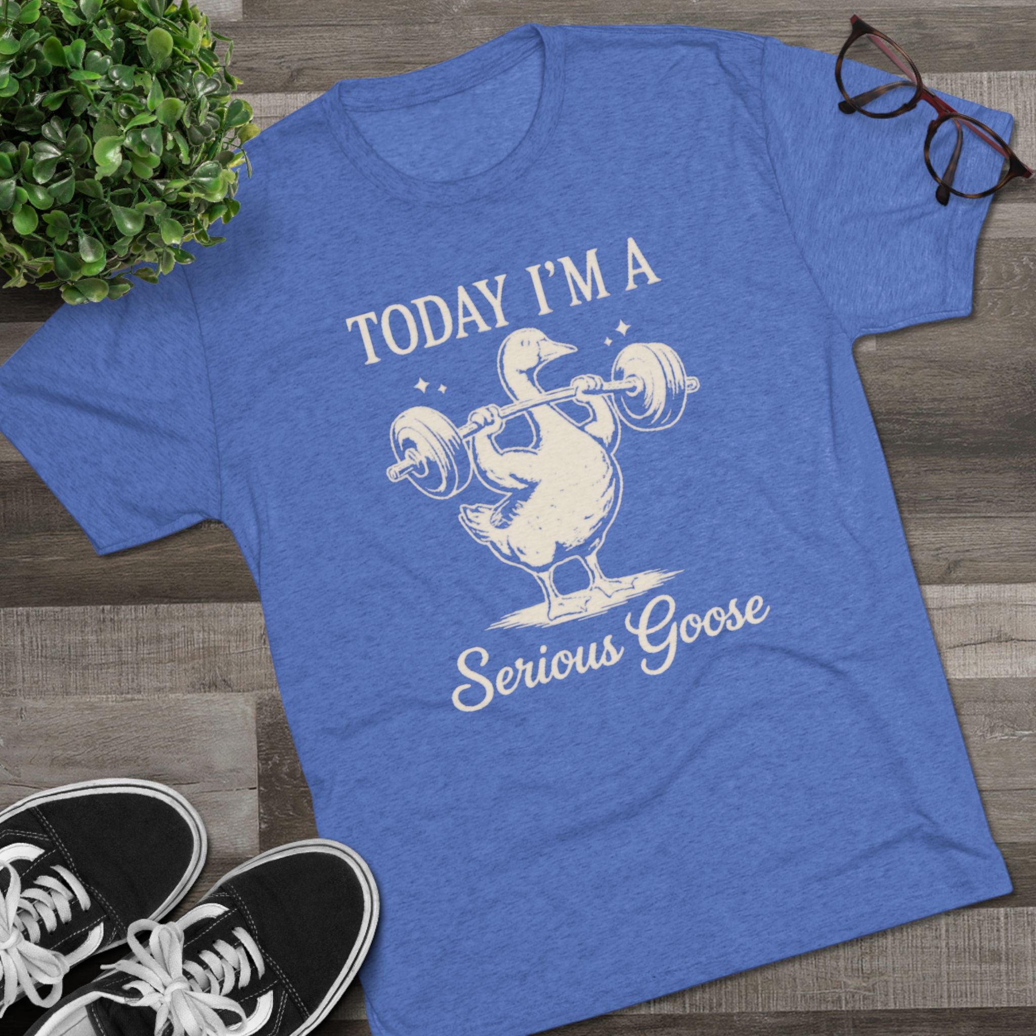Today I’m a Serious Goose – Funny Weightlifting Tri-Blend Tee