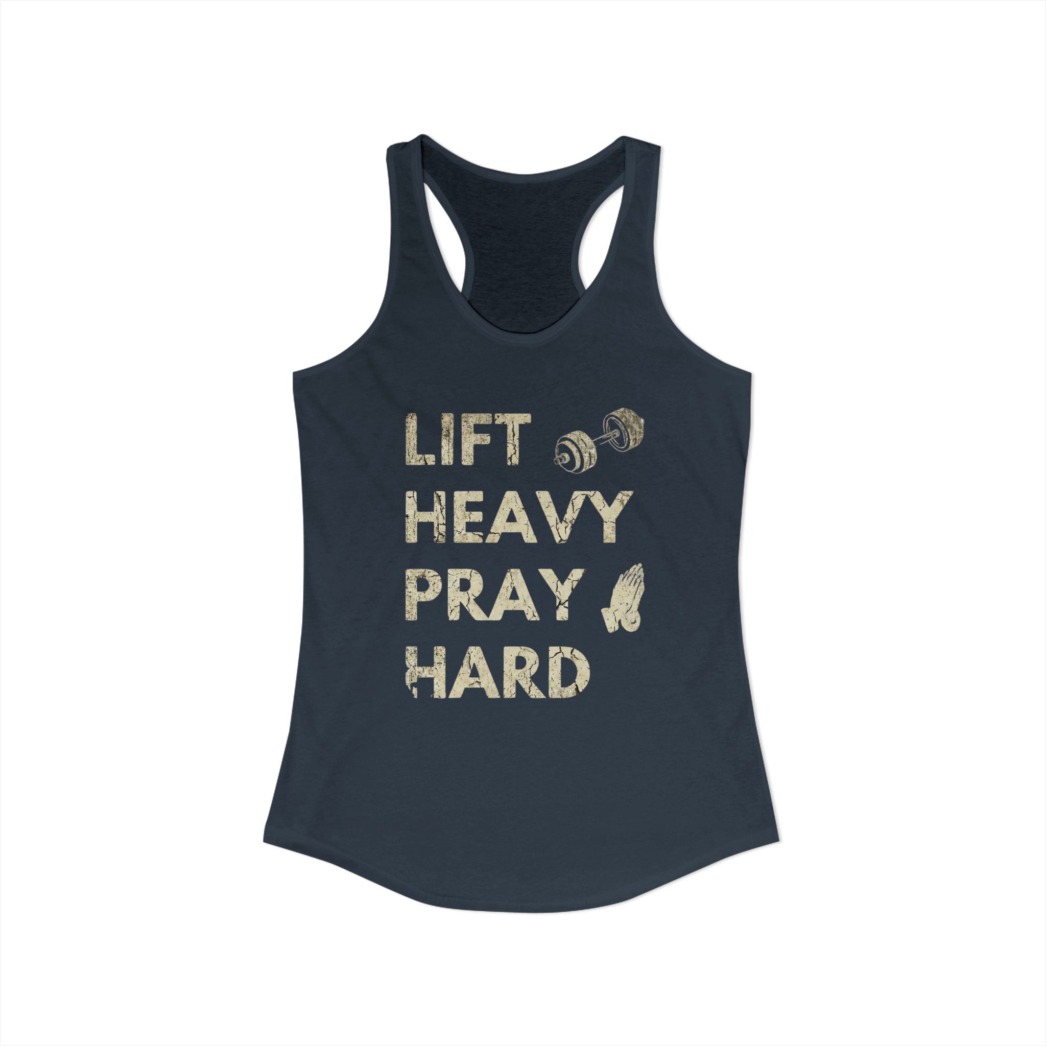 Lift Heavy Pray Hard Women’s Racerback Tank
