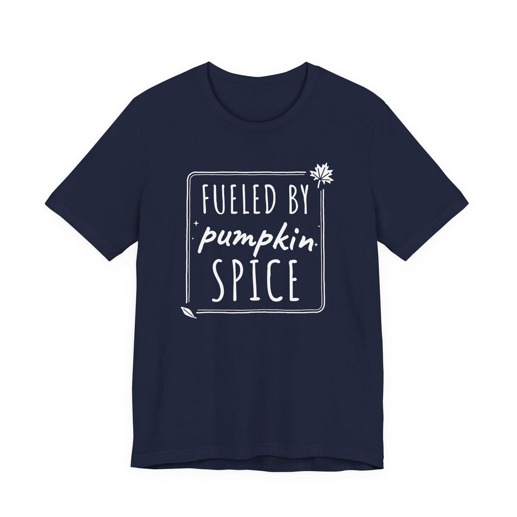 Fueled By Pumpkin Spice Box Tee | Fall Gym Shirt