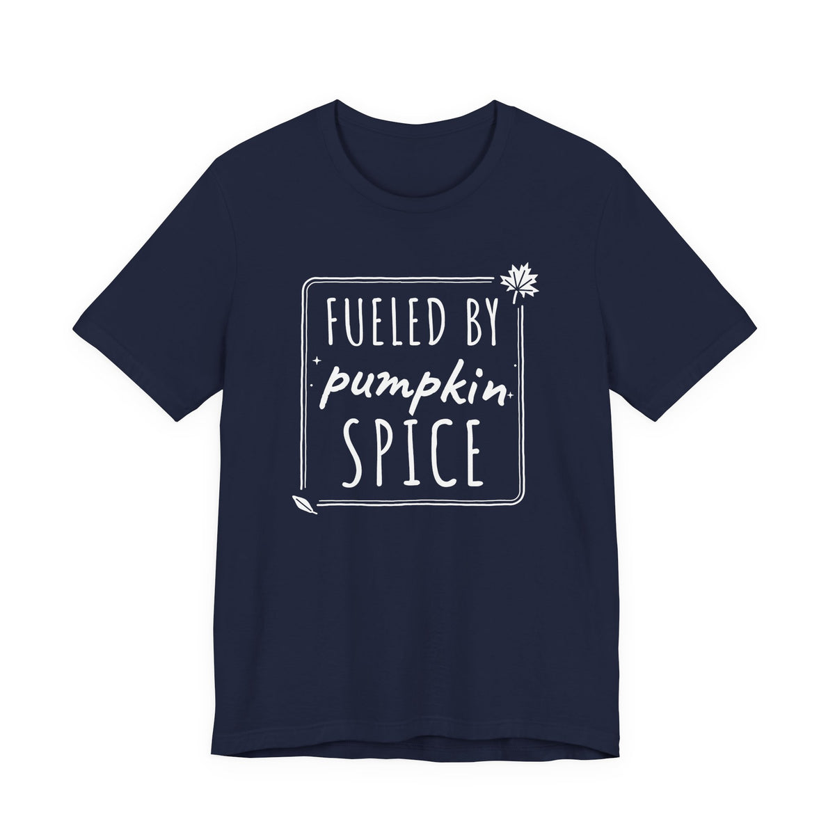 Fueled By Pumpkin Spice Box Tee | Fall Gym Shirt