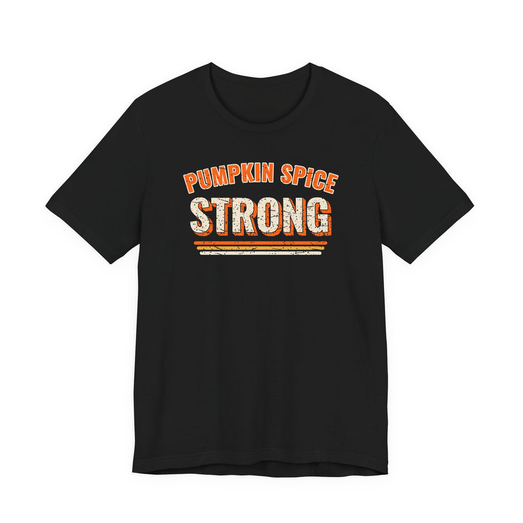Pumpkin Spice Strong Retro Tee | Fall Gym Shirt