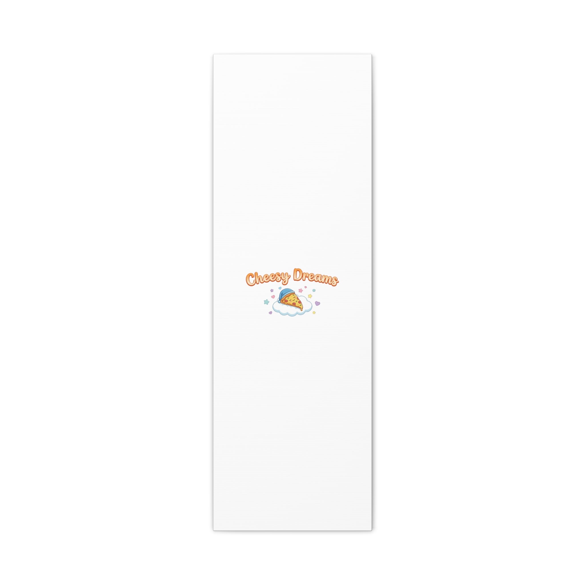 Cheesy Dreams Kawaii Pizza Canvas Wall Art