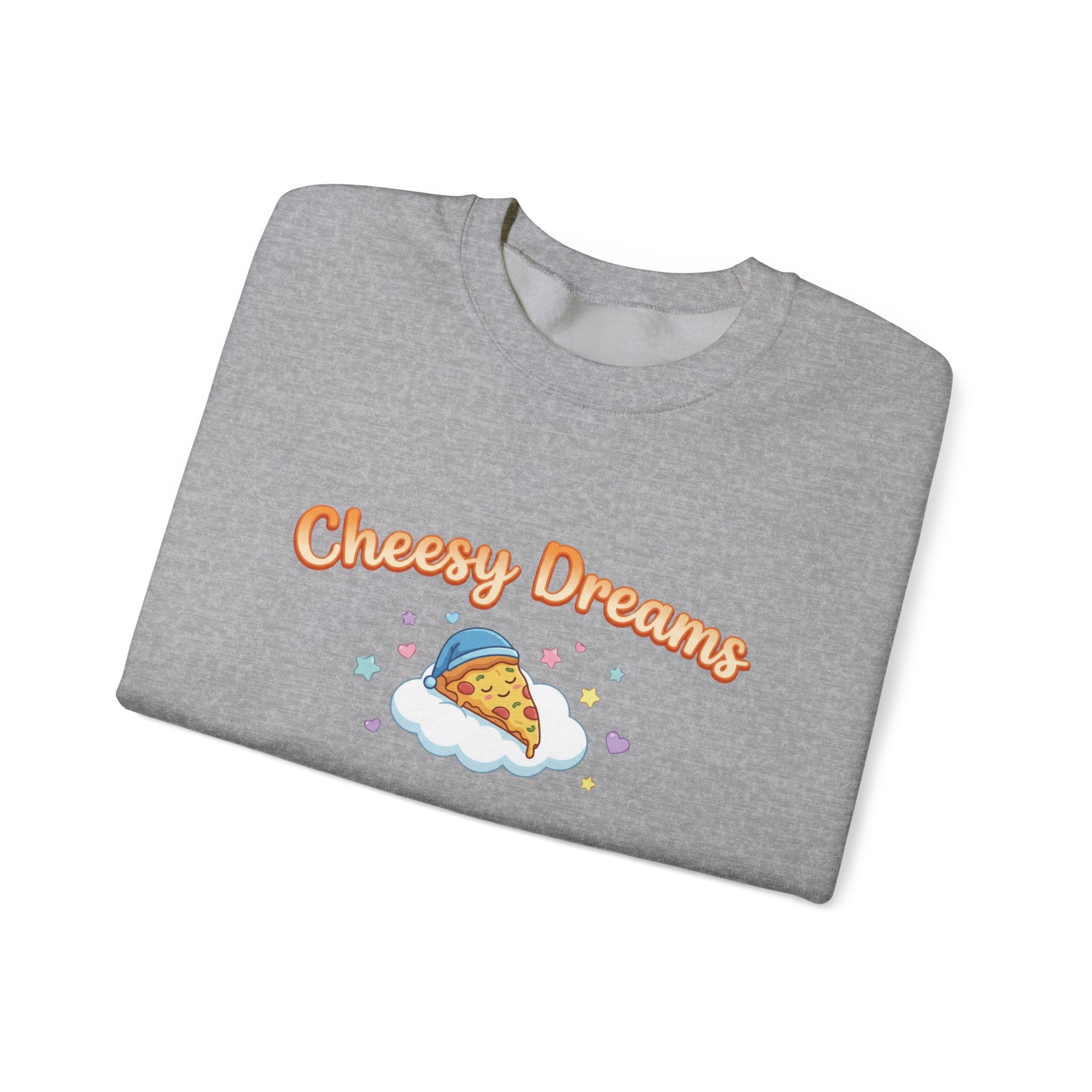 Cheesy Dreams Pizza Sweatshirt – Cozy Food Humor Crewneck