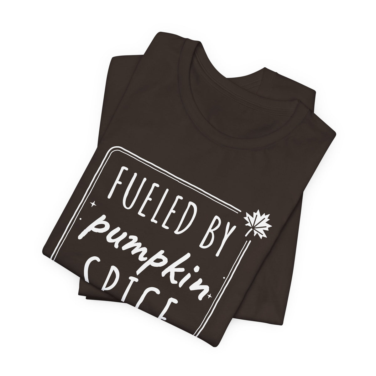 Fueled By Pumpkin Spice Box Tee | Fall Gym Shirt