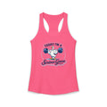 Women’s Racerback Tank – “Today I’m a Serious Goose” Funny Weightlifting Goose Workout Top