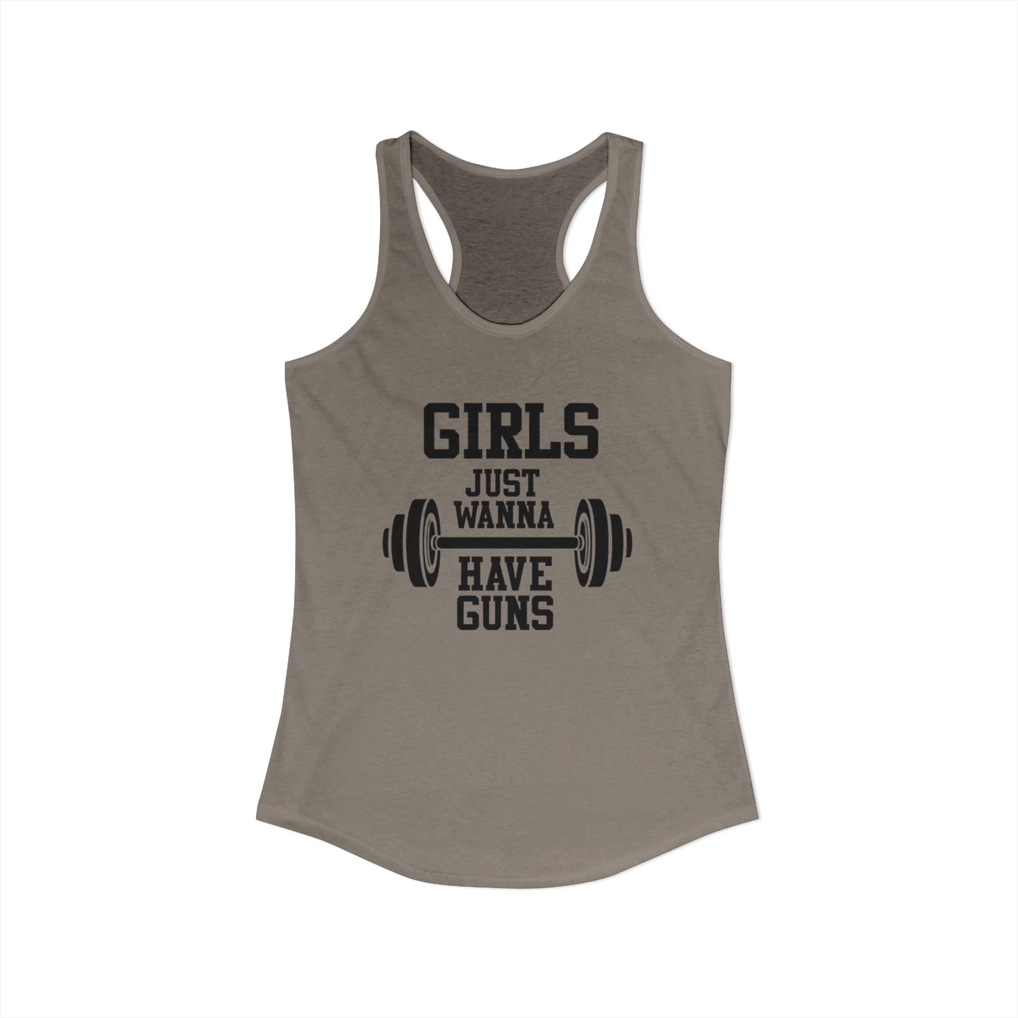 Girls Just Wanna Have Guns Women’s Racerback Tank