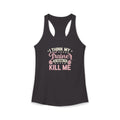 I Think My Trainer Is Trying to Kill Me Women’s Racerback Tank – Funny Gym Workout Tank Top
