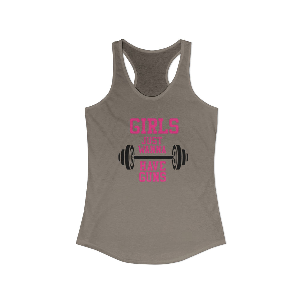Girls Just Wanna Have Guns Women’s Racerback Tank