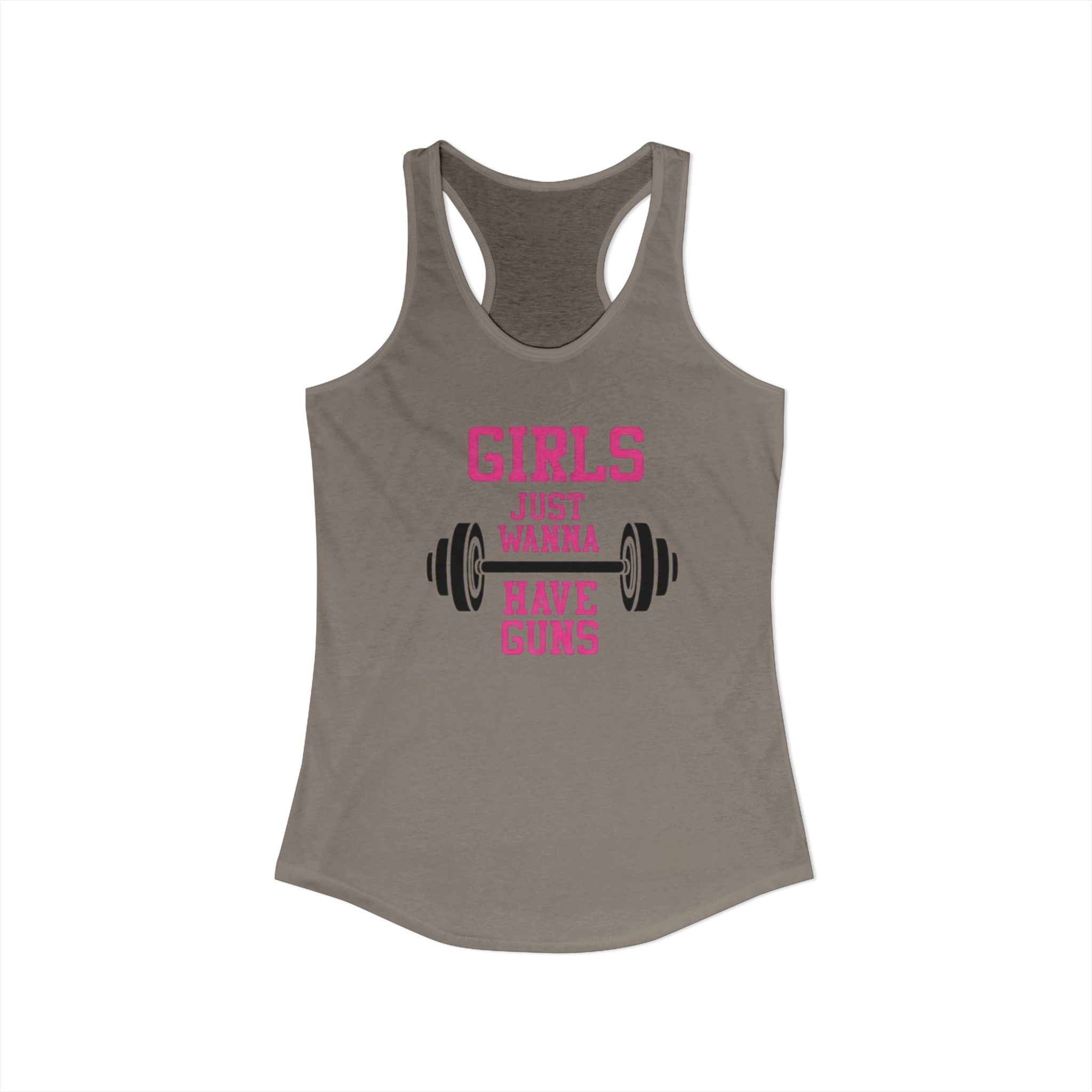 Girls Just Wanna Have Guns Women’s Racerback Tank