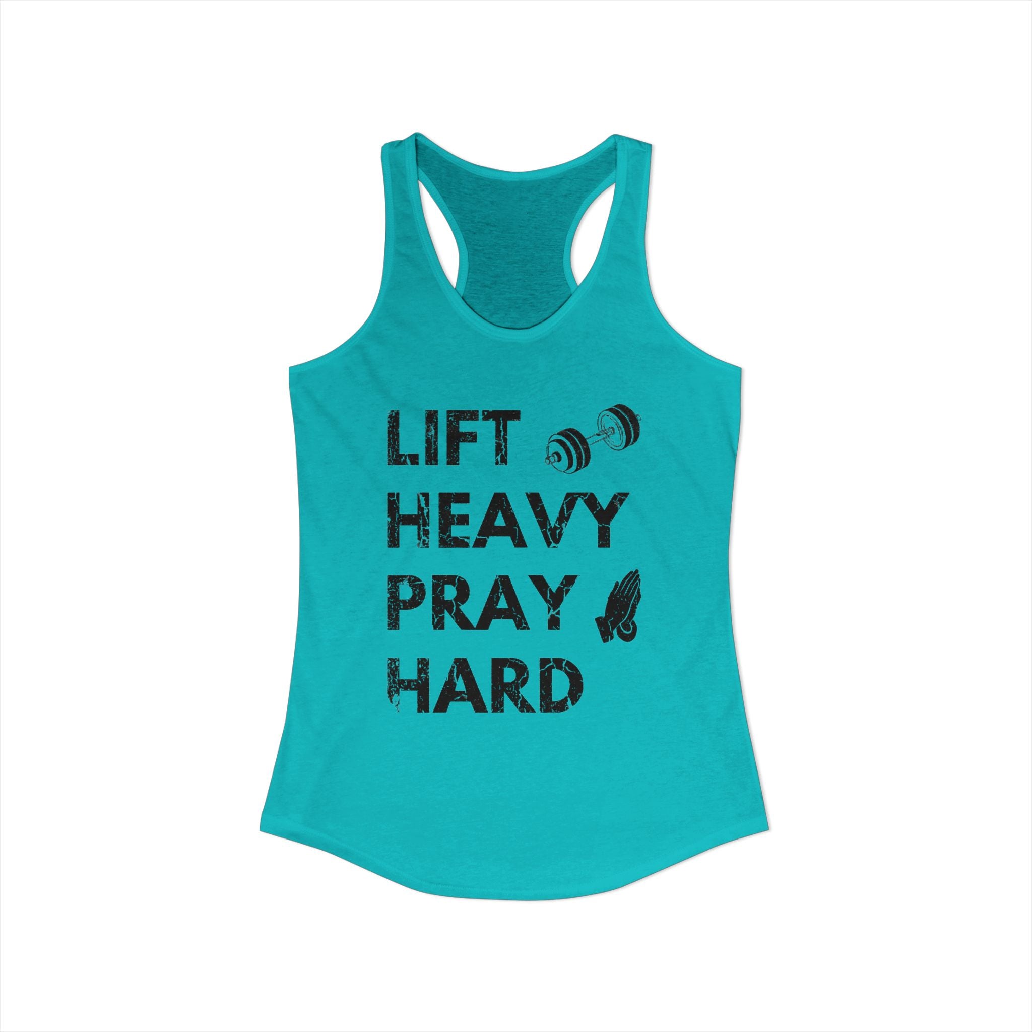 Lift Heavy Pray Hard Women’s Racerback Tank