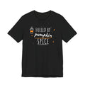 Fueled By Pumpkin Spice Latte Art Tee | Fall Gym Shirt