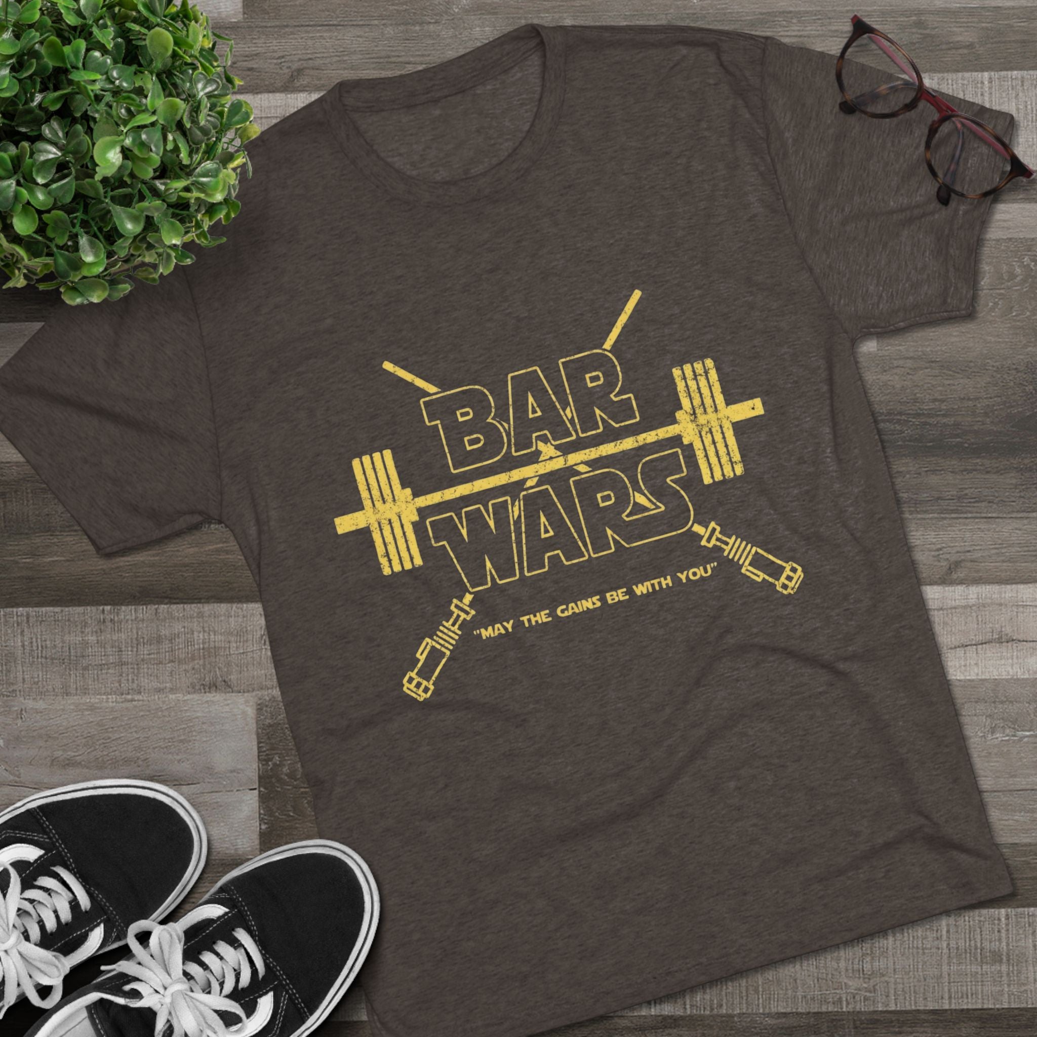 Bar Wars Vintage Tee — Retro Graphic Crew Shirt