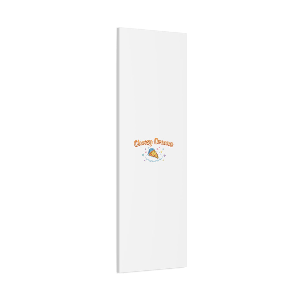 Cheesy Dreams Kawaii Pizza Canvas Wall Art