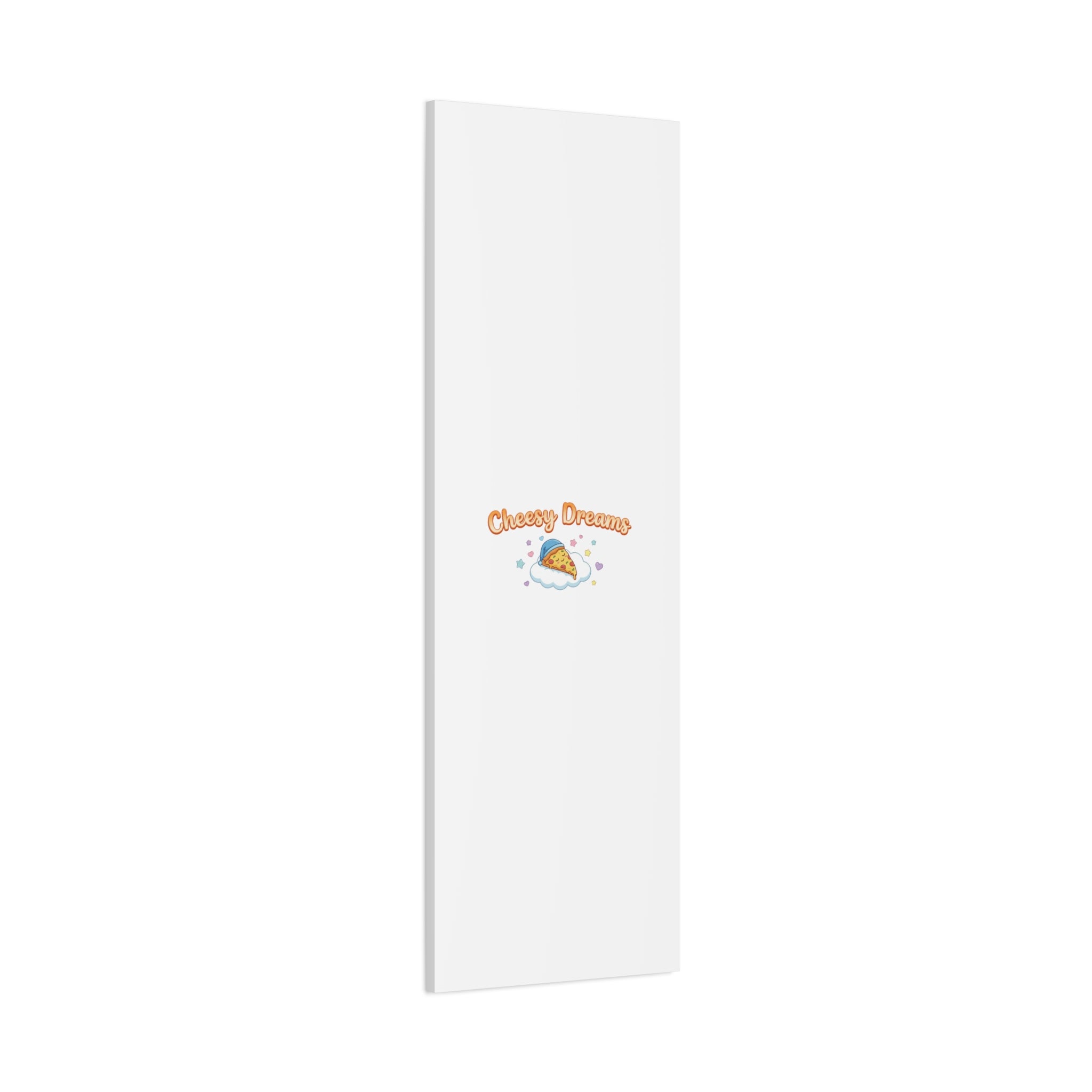 Cheesy Dreams Kawaii Pizza Canvas Wall Art