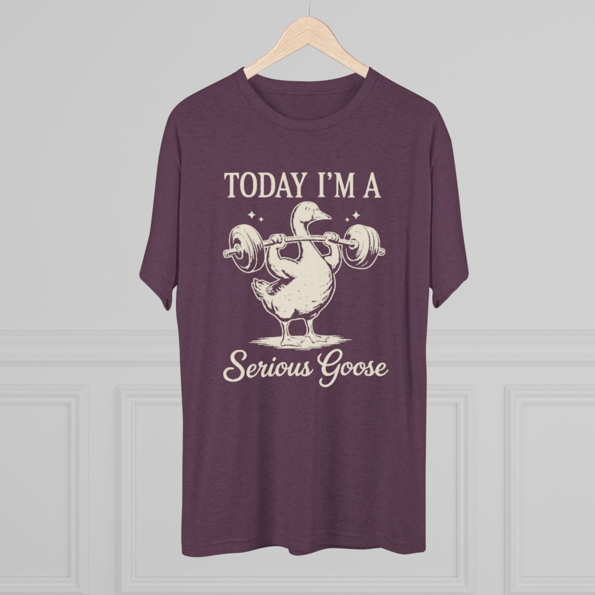 Today I’m a Serious Goose – Funny Weightlifting Tri-Blend Tee