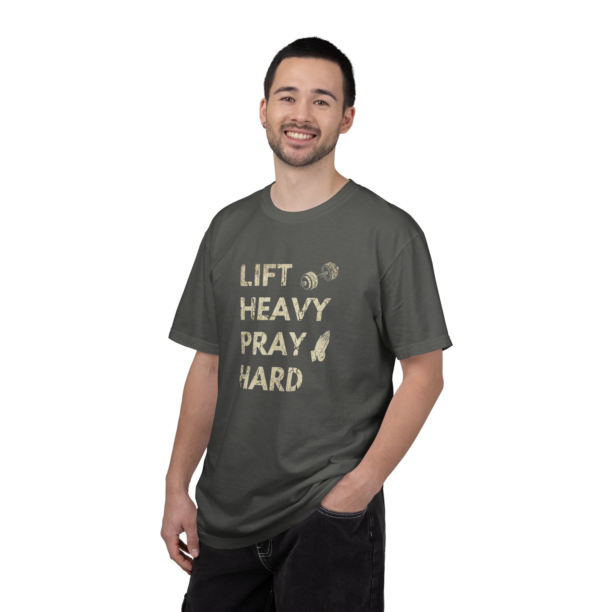 Lift Heavy Pray Hard // Vintage Wash Pump Cover